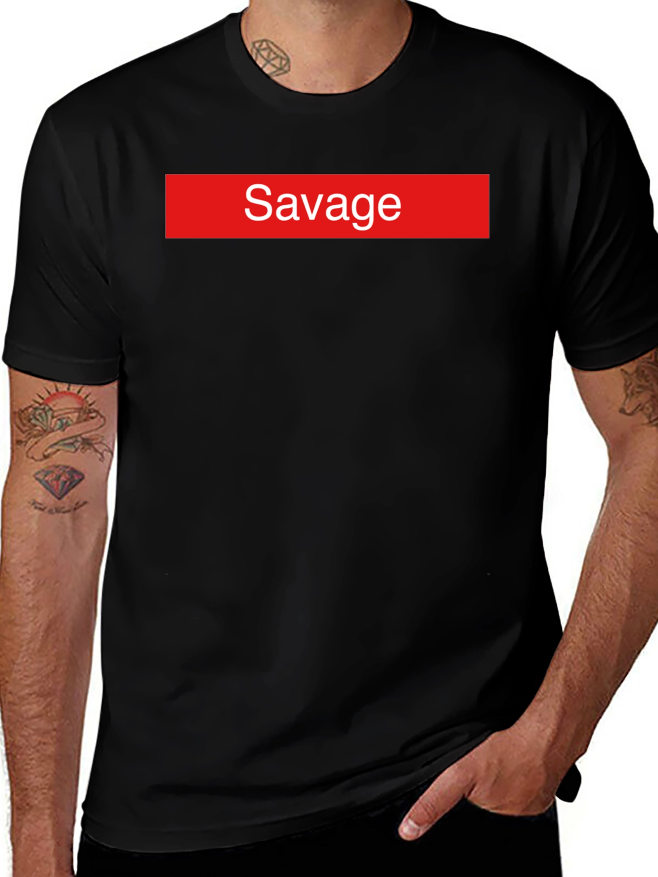 Variant 20 of Savage Graphic Tee - Supreme Inspired Design