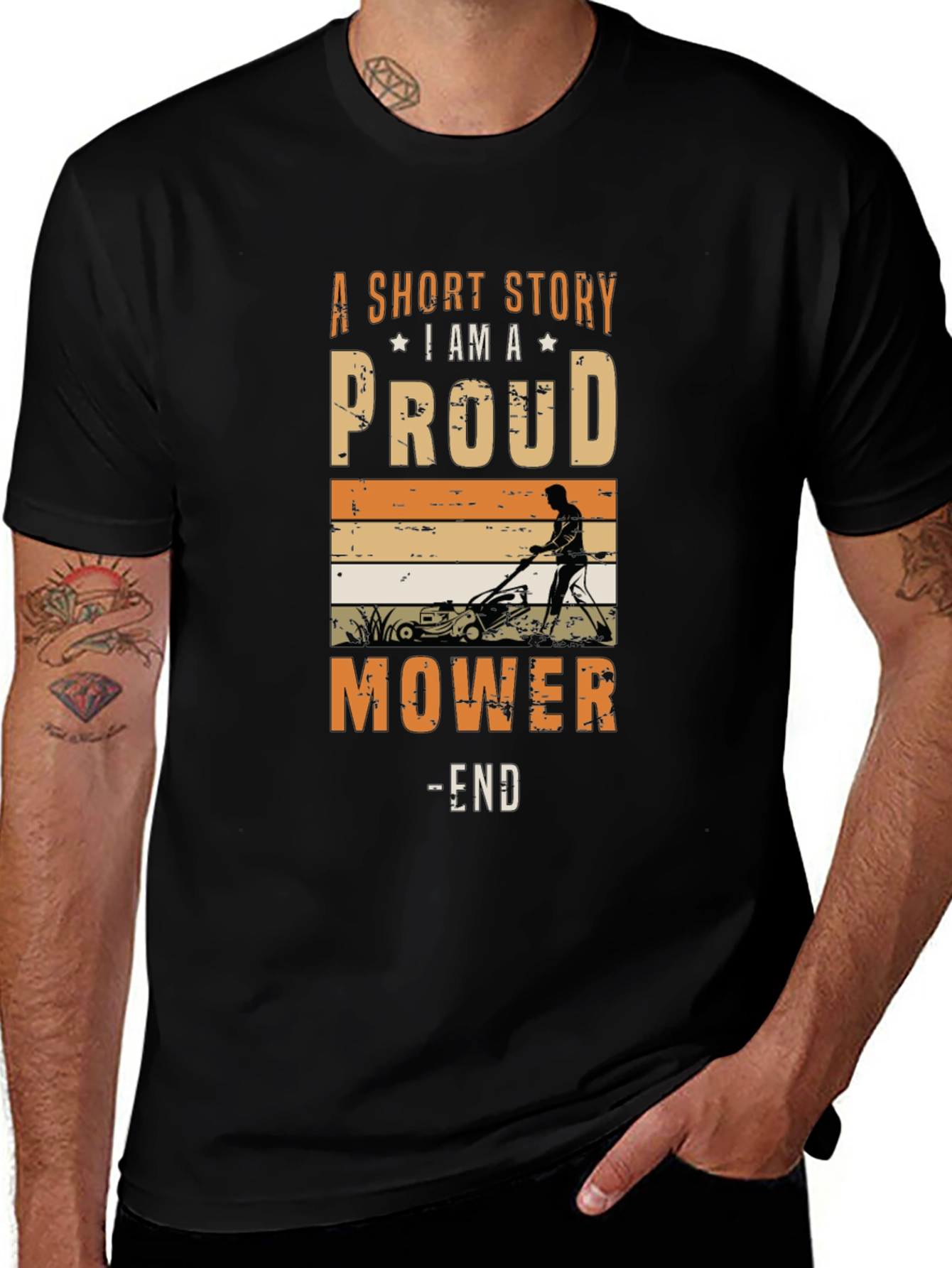 Variant 28 of Proud Mower Graphic Tee - A Short Story