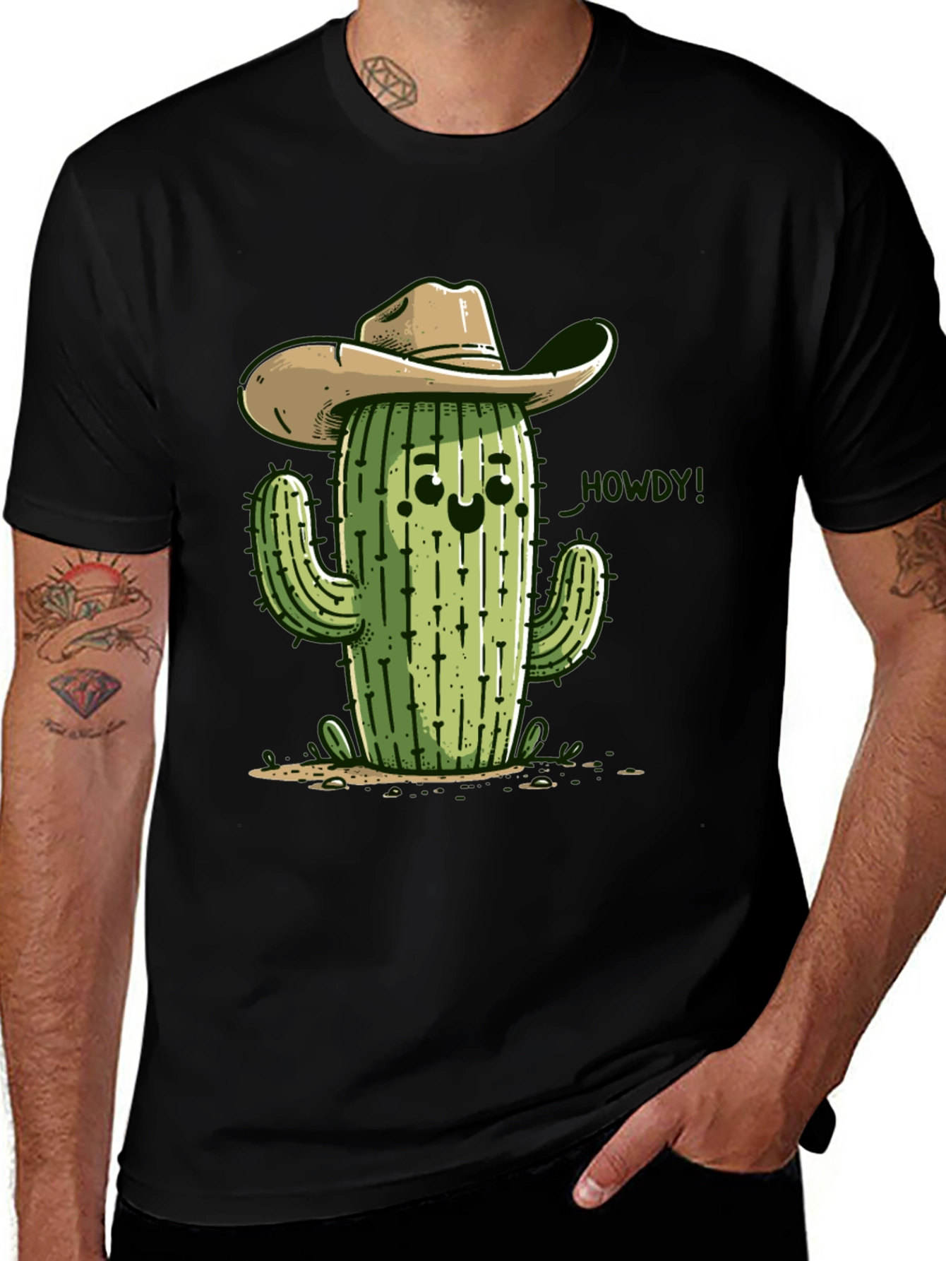 Variant 30 of Cowboy Cactus Graphic T-Shirt