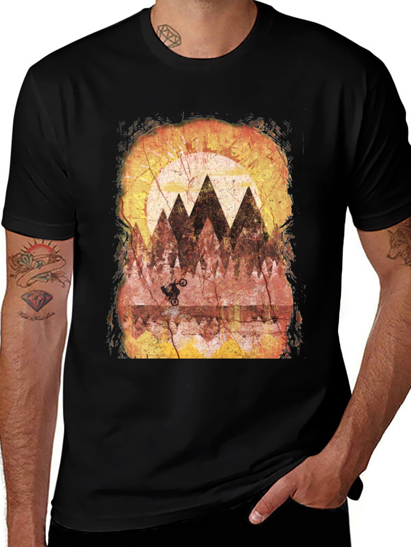 Variant 14 of Mountain Bike Rider Graphic T-Shirt
