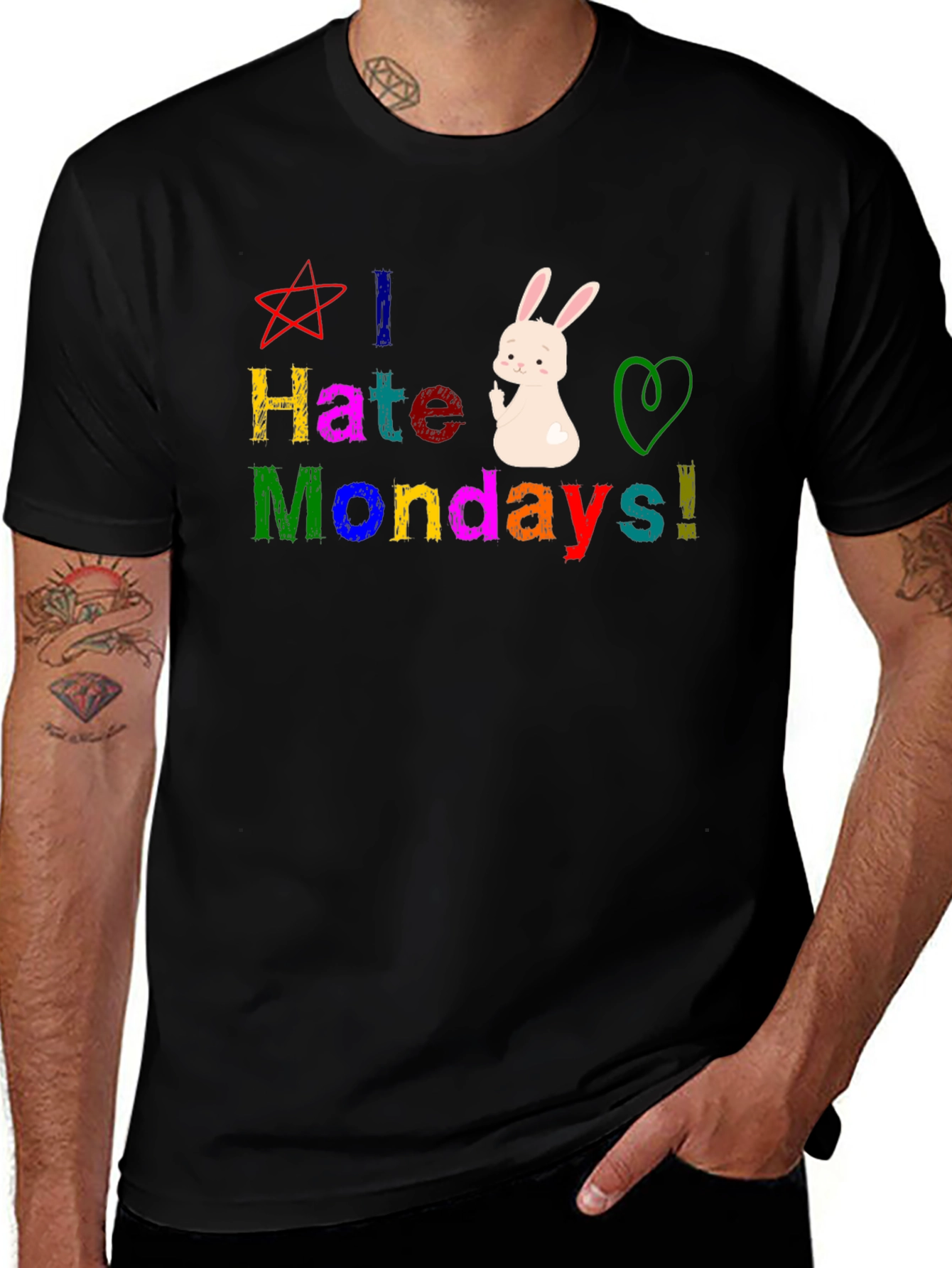 Variant 3 of I Hate Mondays Graphic T-Shirt