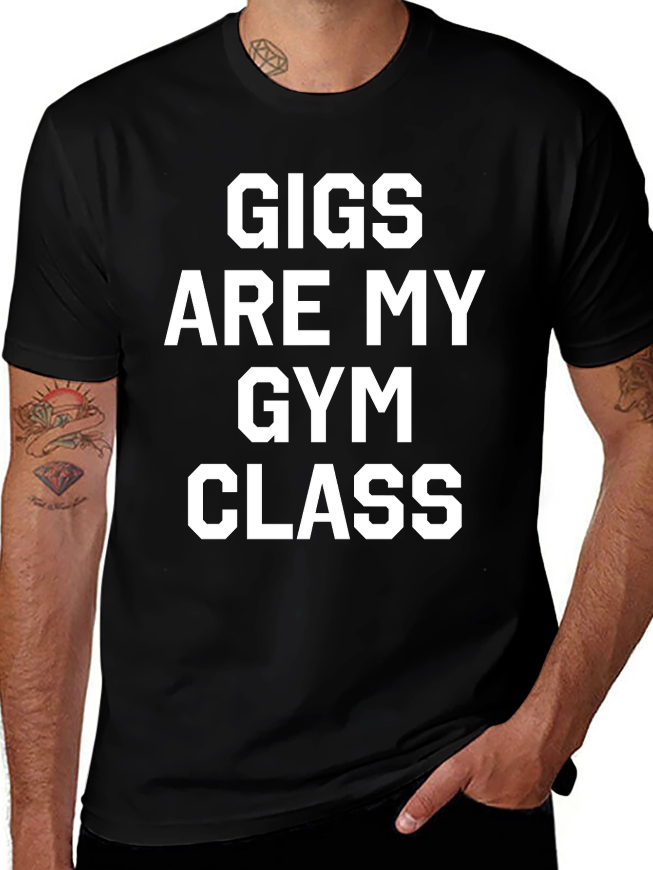 Variant 20 of Gigs Are My Gym Class Graphic Tee