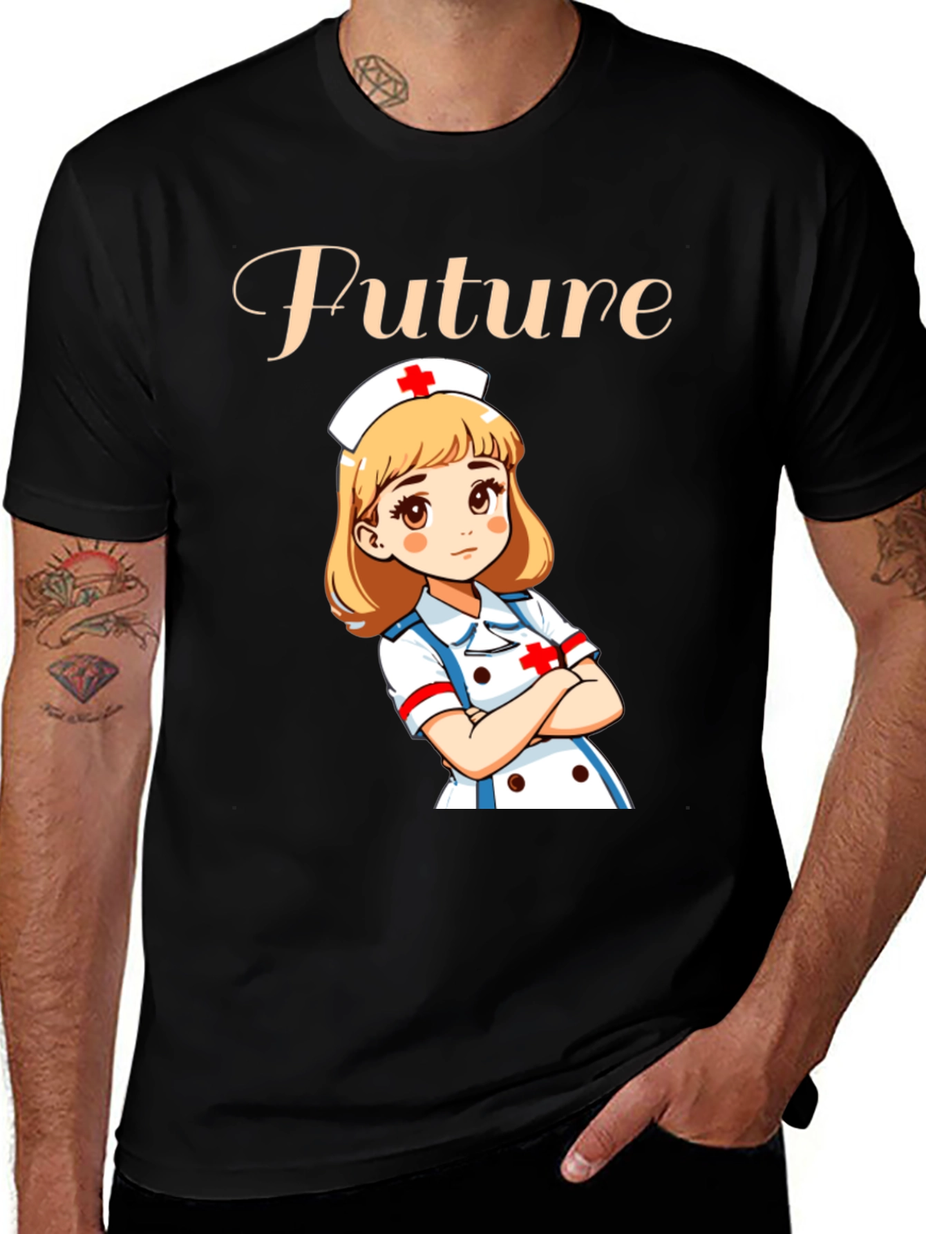 Future Nurse T-Shirt - Cartoon Nurse Design