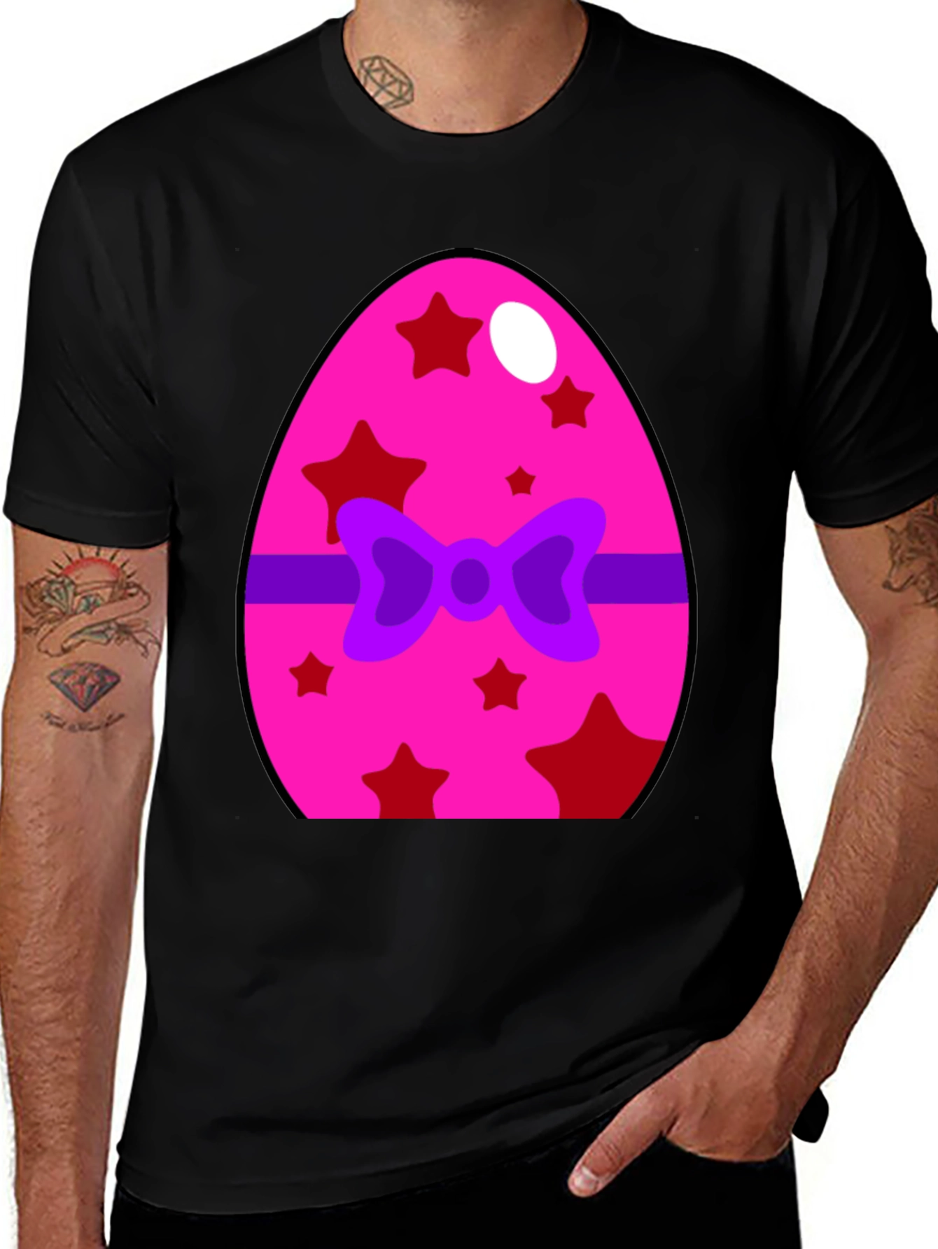 Festive Easter Egg Bow T-Shirt