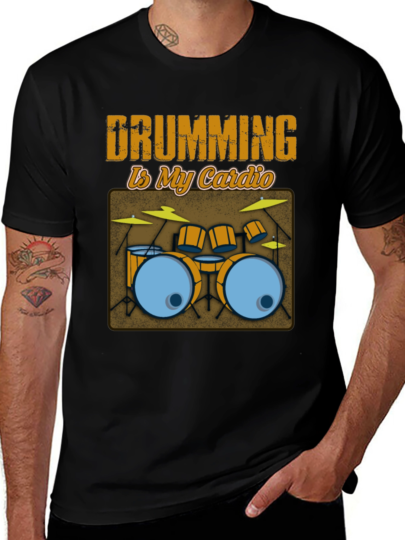 Variant 15 of Drumming Is My Cardio T-Shirt