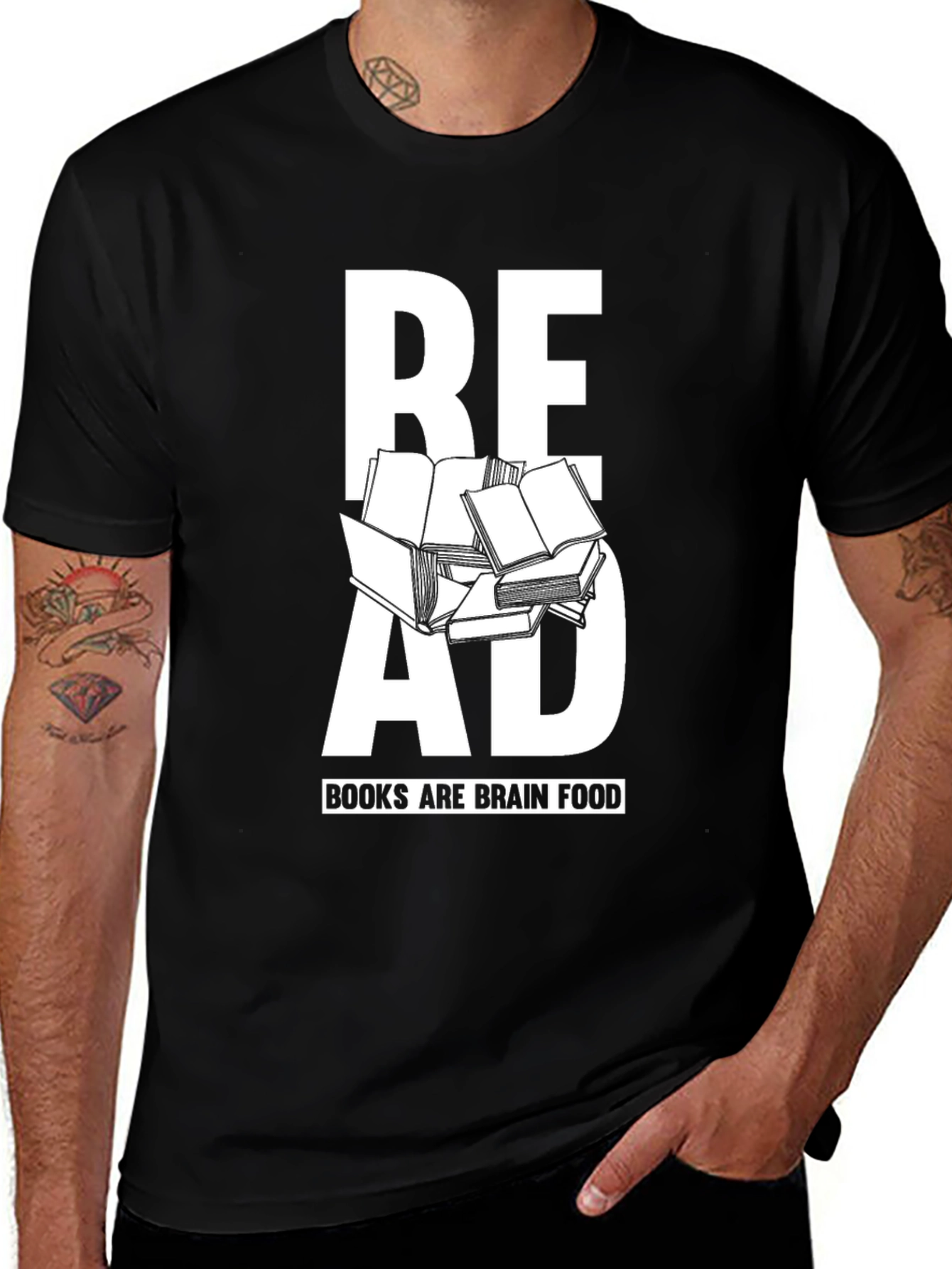 Variant 13 of Read Books T-Shirt - Brain Food Tee