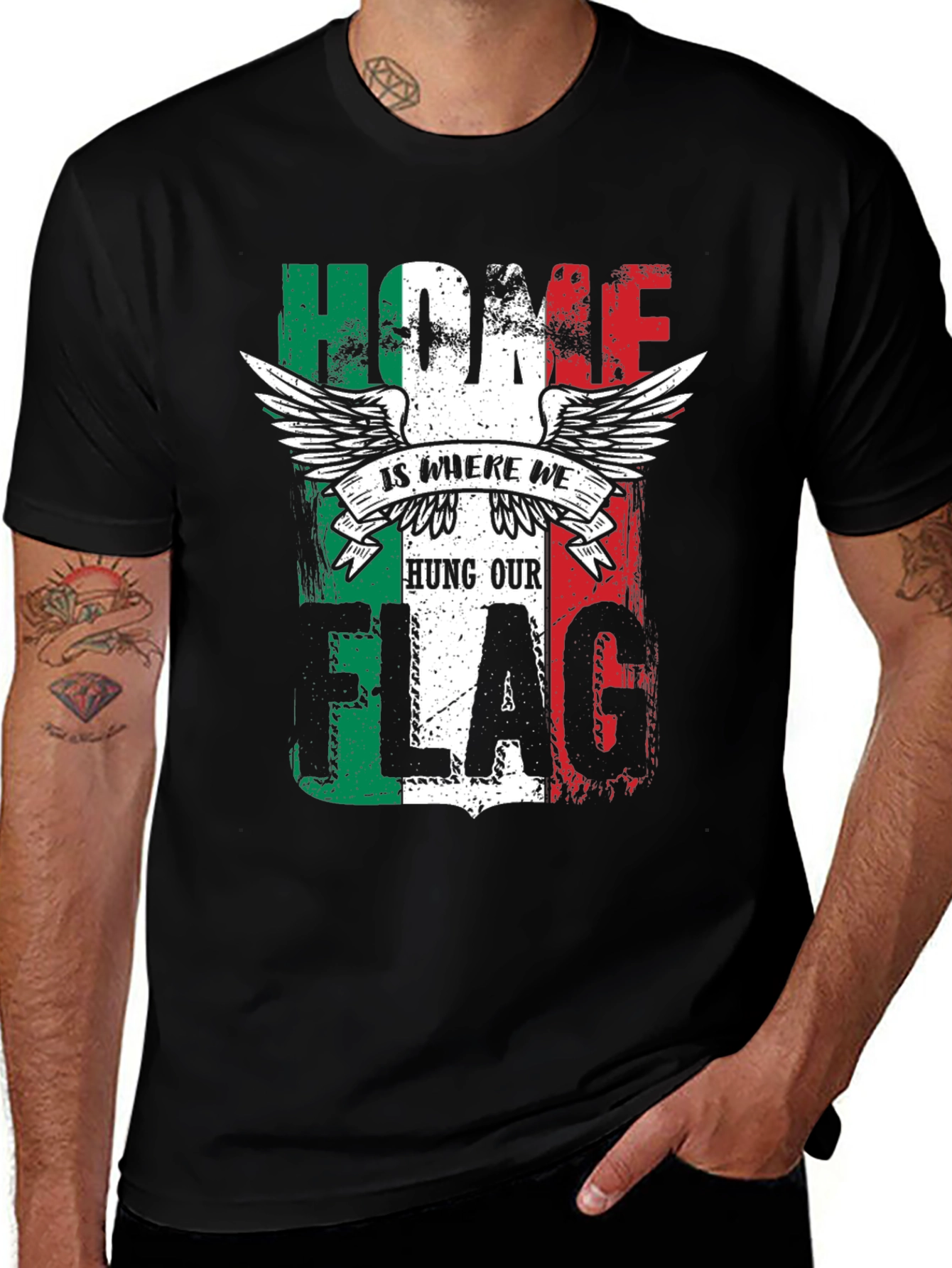 Italian Flag Home T-Shirt