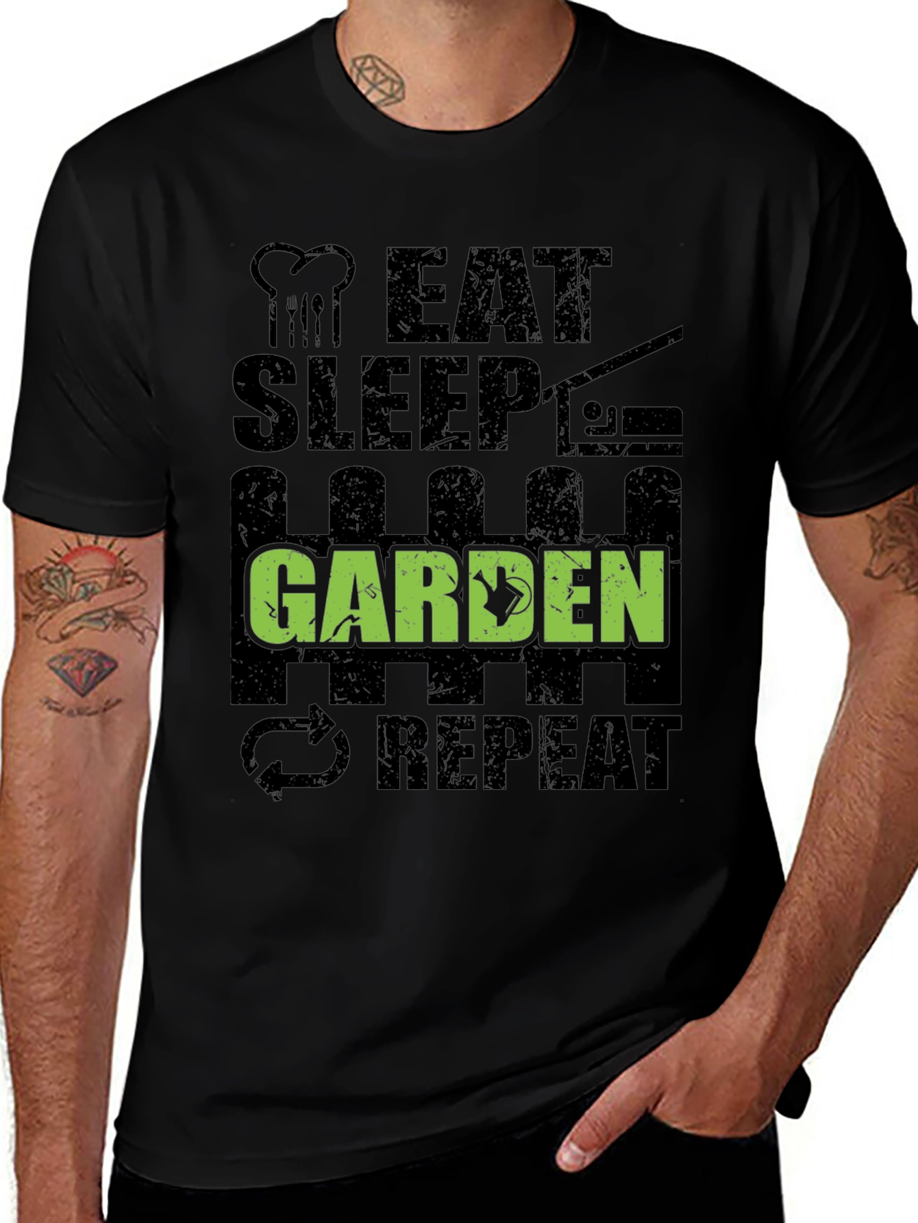Variant 12 of Eat Sleep Garden Repeat T-Shirt