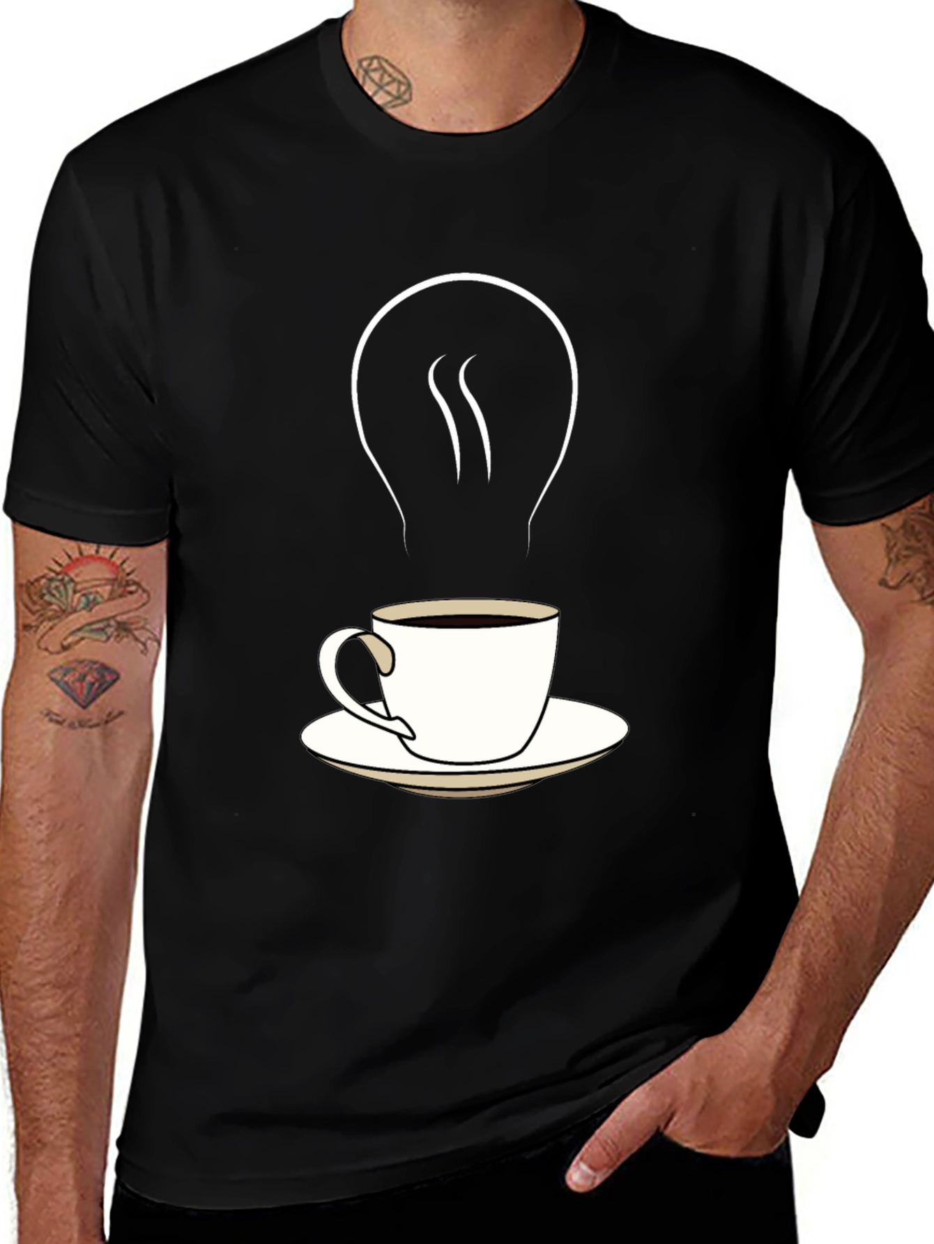 Variant 4 of Coffee Idea T-Shirt - Creative Design
