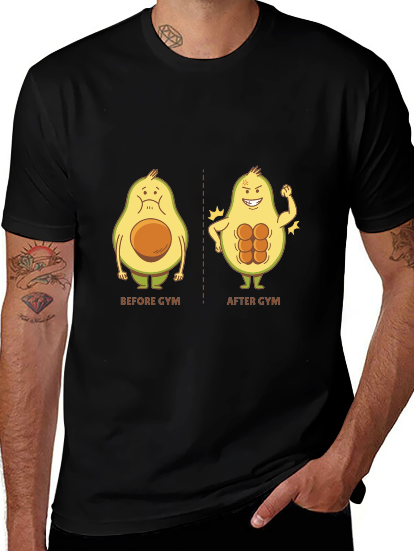 Variant 13 of Avocado Gym T-Shirt - Funny Workout Tee