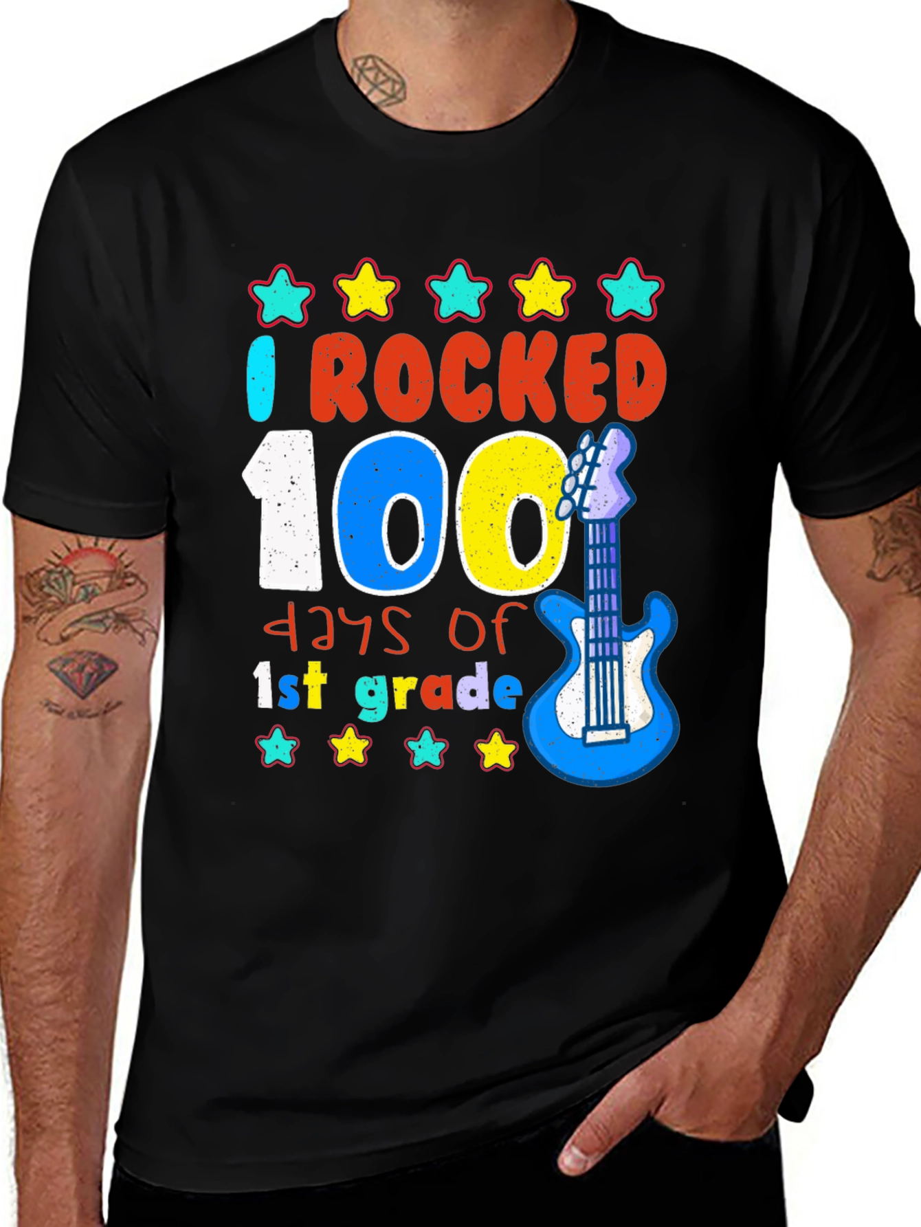 Rocked 100 Days of 1st Grade T-Shirt
