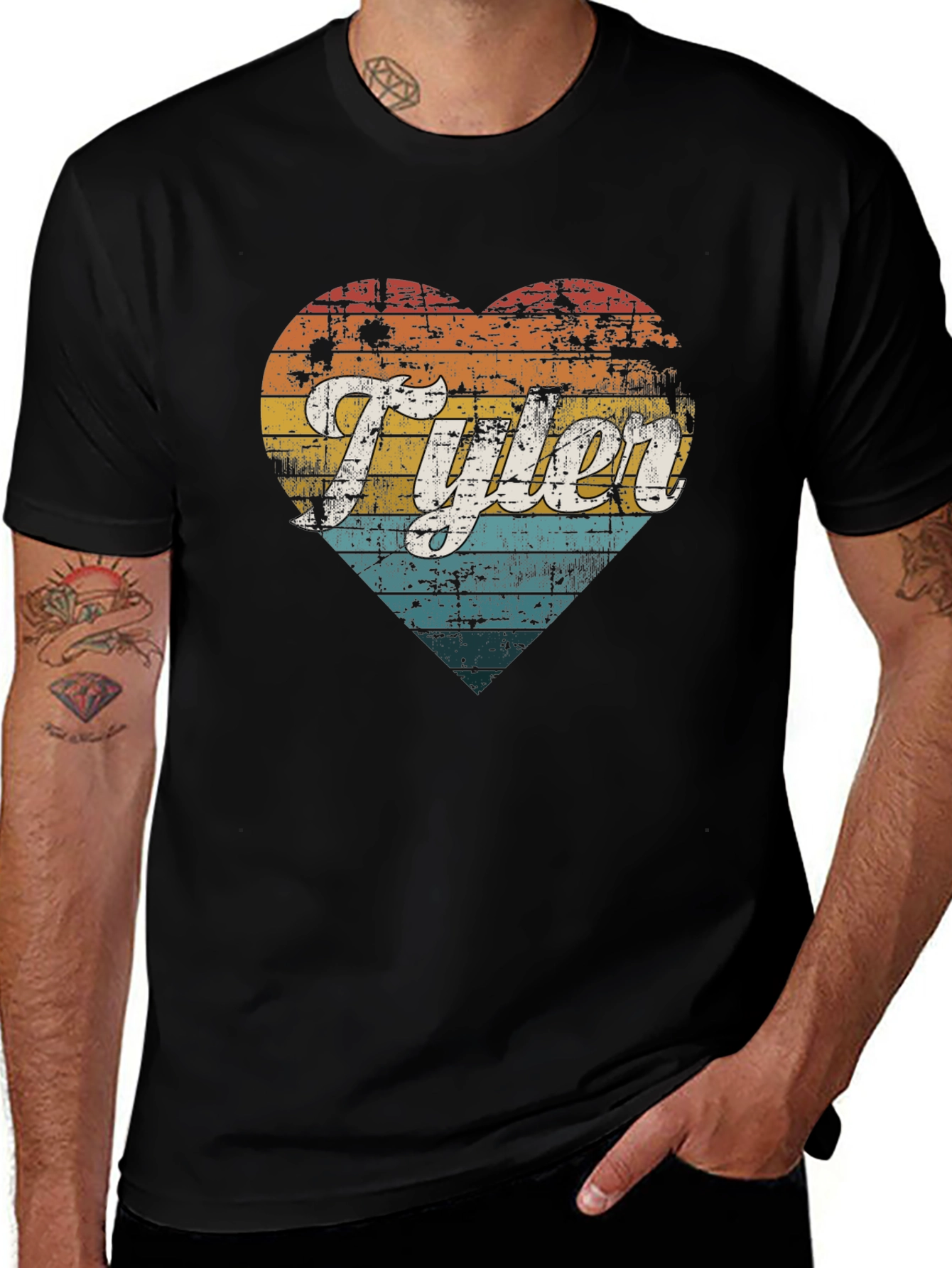 Retro Tyler Heart Graphic Tee
