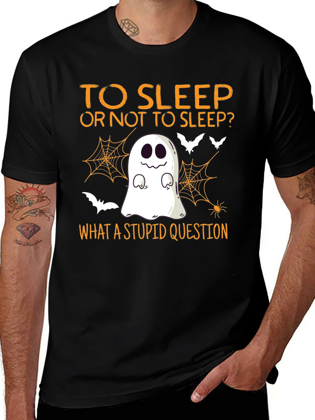 Variant 11 of Halloween Ghost Sleep T-Shirt