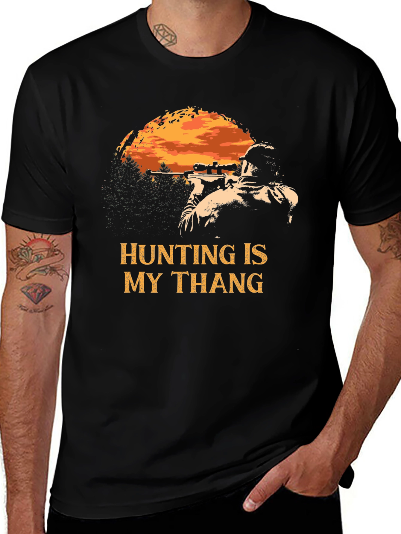 Variant 10 of Hunting Is My Thang T-Shirt, Hunter Apparel