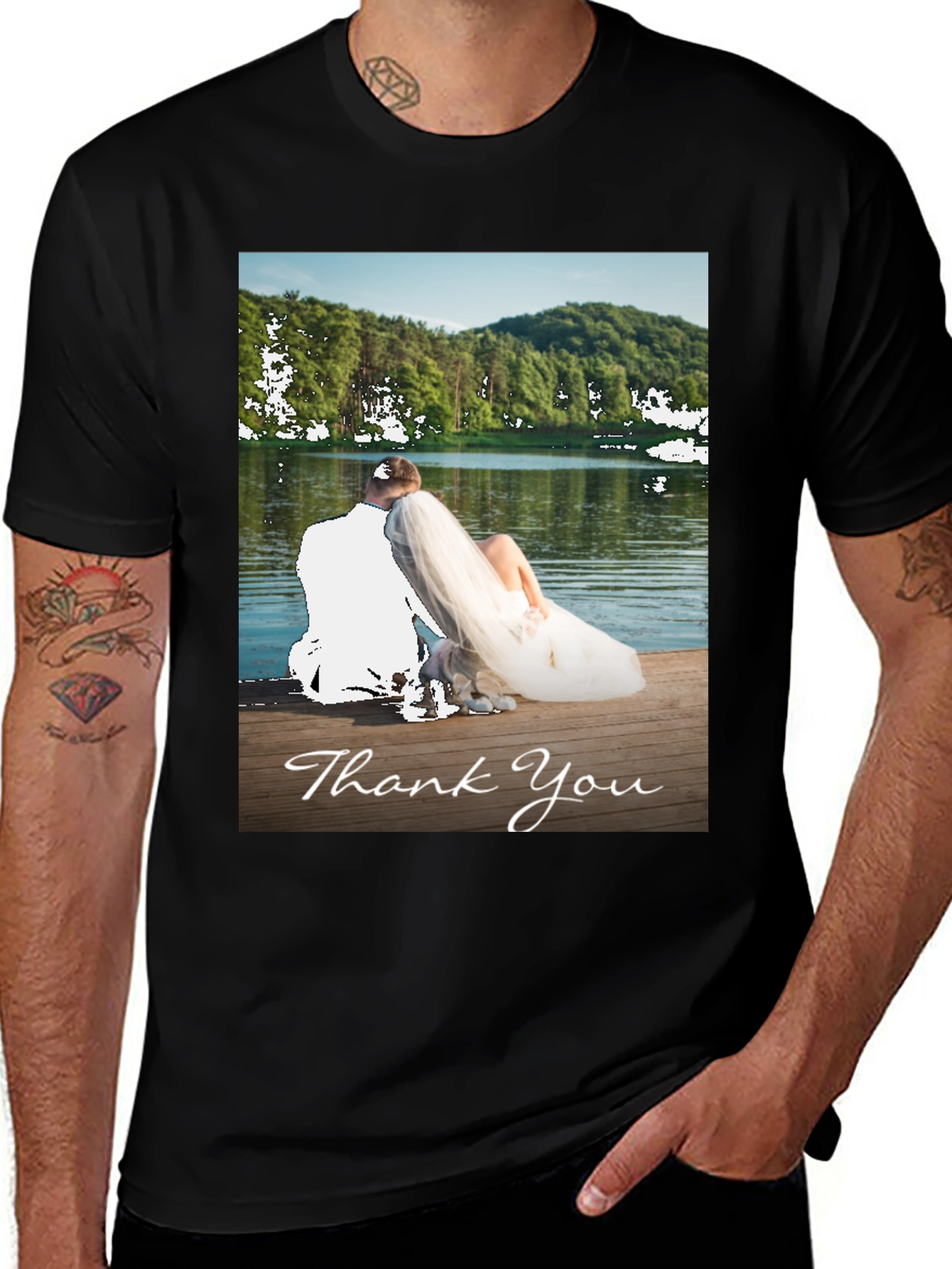 Variant 19 of Thank You Wedding T-Shirt