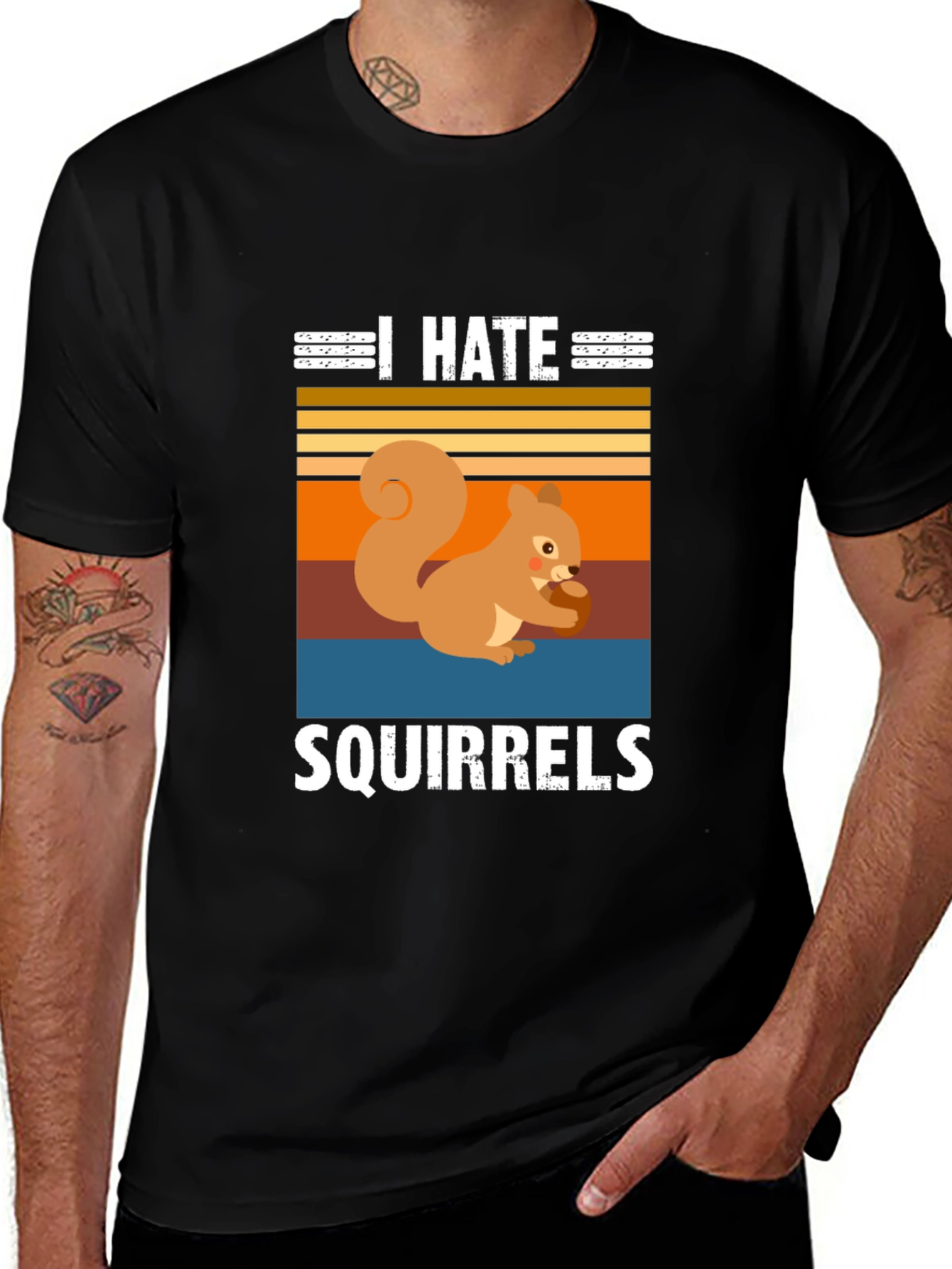 Variant 23 of I Hate Squirrels Graphic T-Shirt
