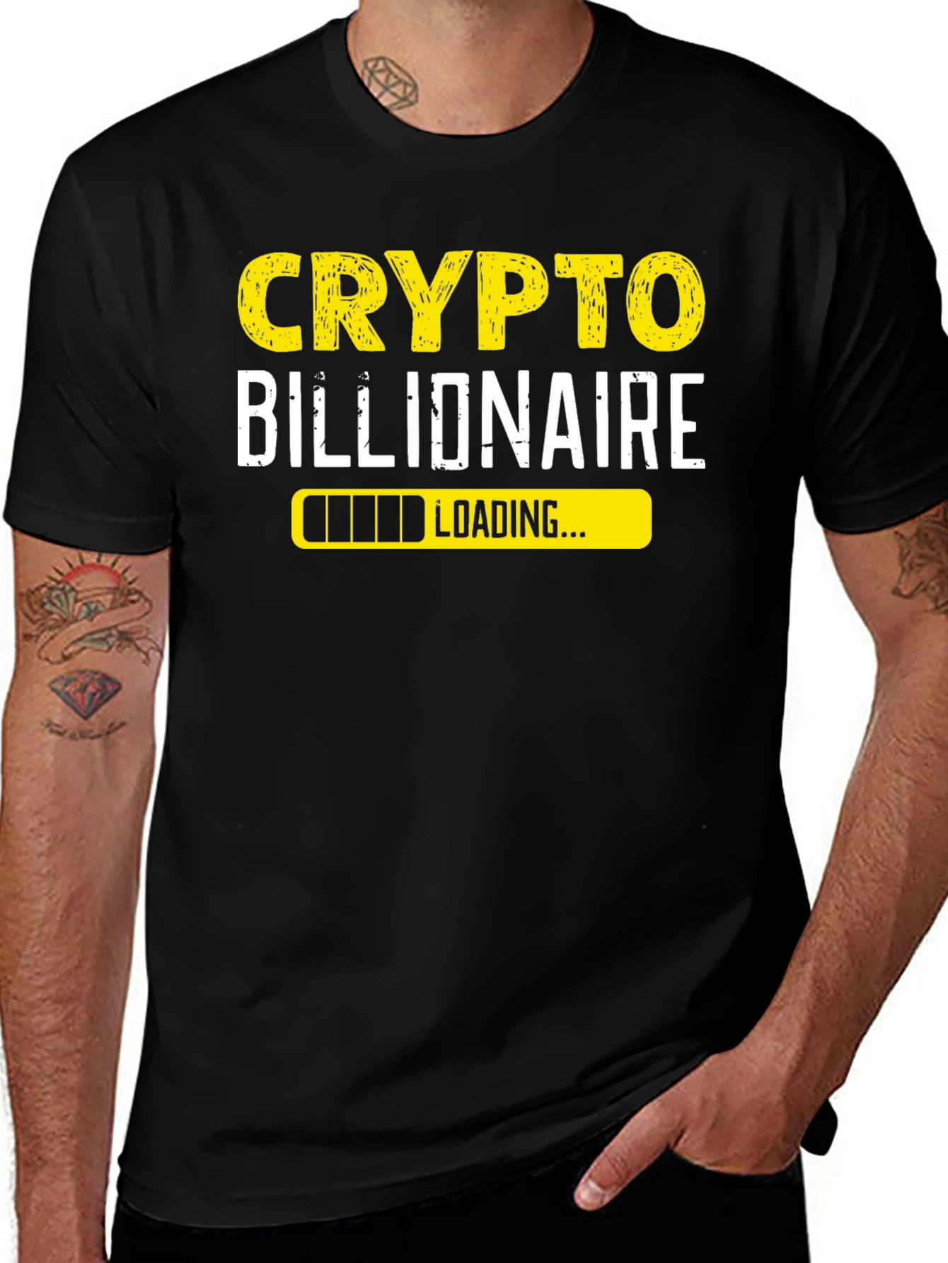 Variant 12 of Crypto Billionaire Loading Funny T-Shirt