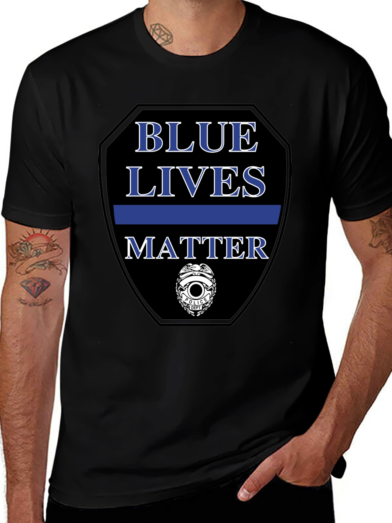 Blue Lives Matter T-Shirt - Police Support Tee