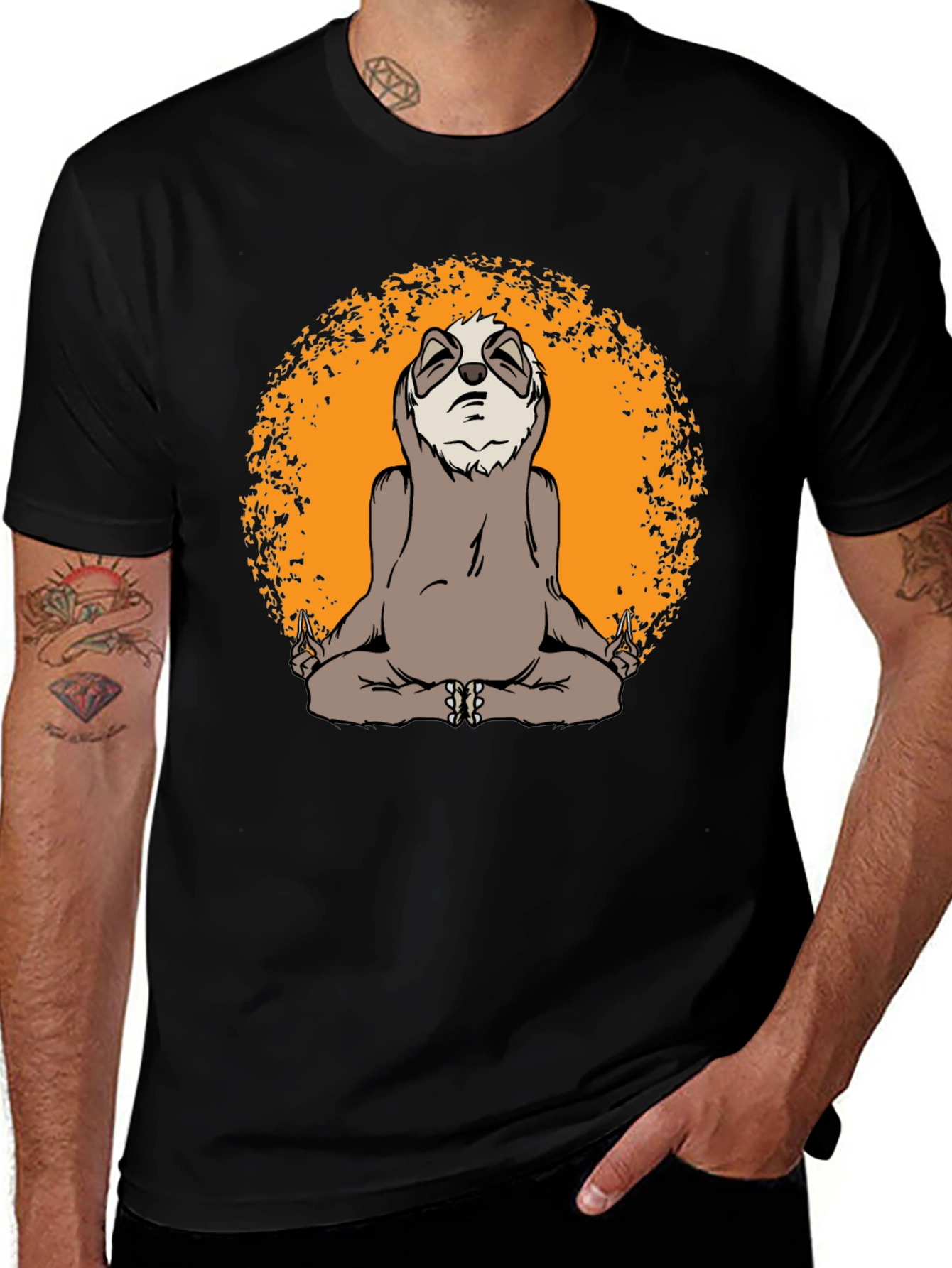 Variant 27 of Zen Sloth Meditation T-Shirt