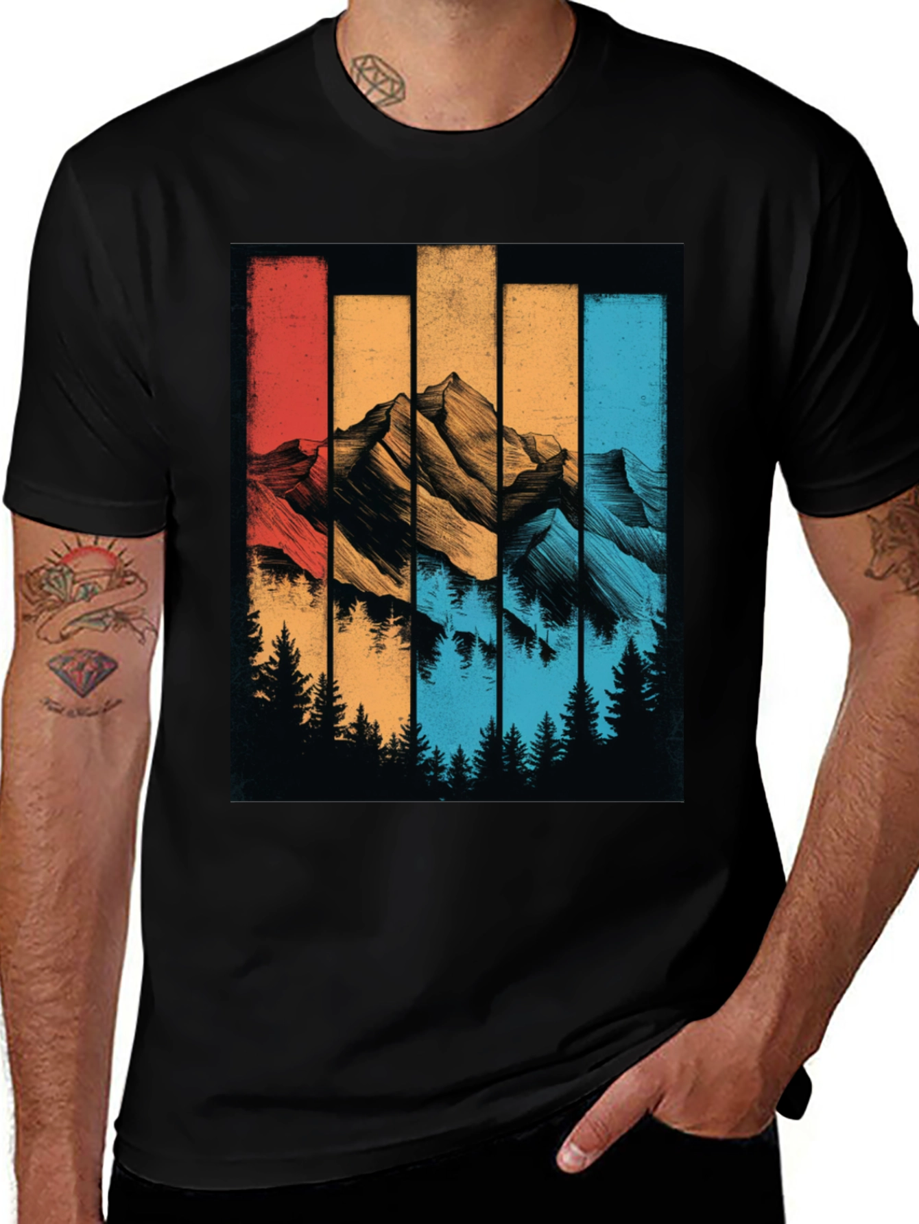Variant 3 of Vintage Mountain Graphic Tee