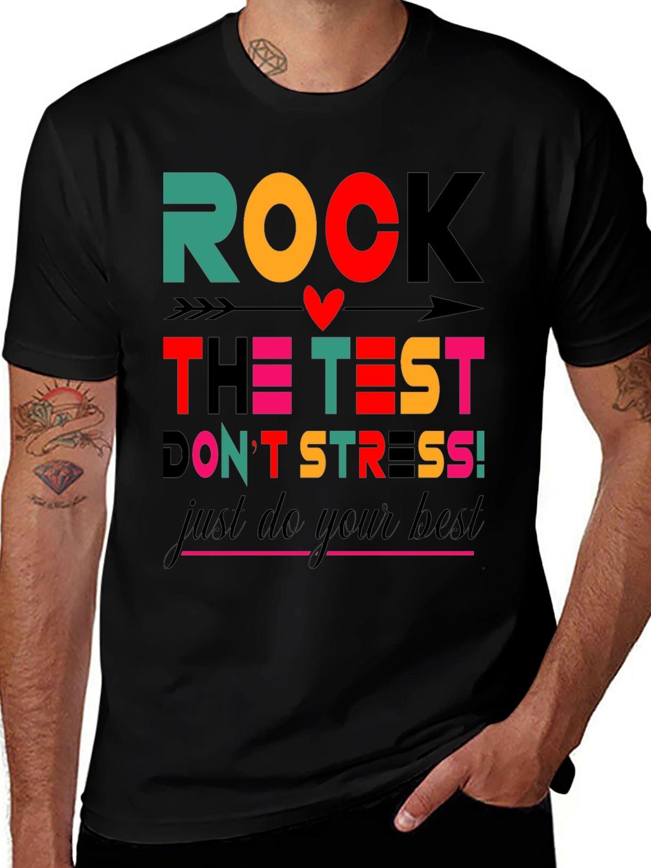 Rock the Test T-Shirt - Motivational Tee