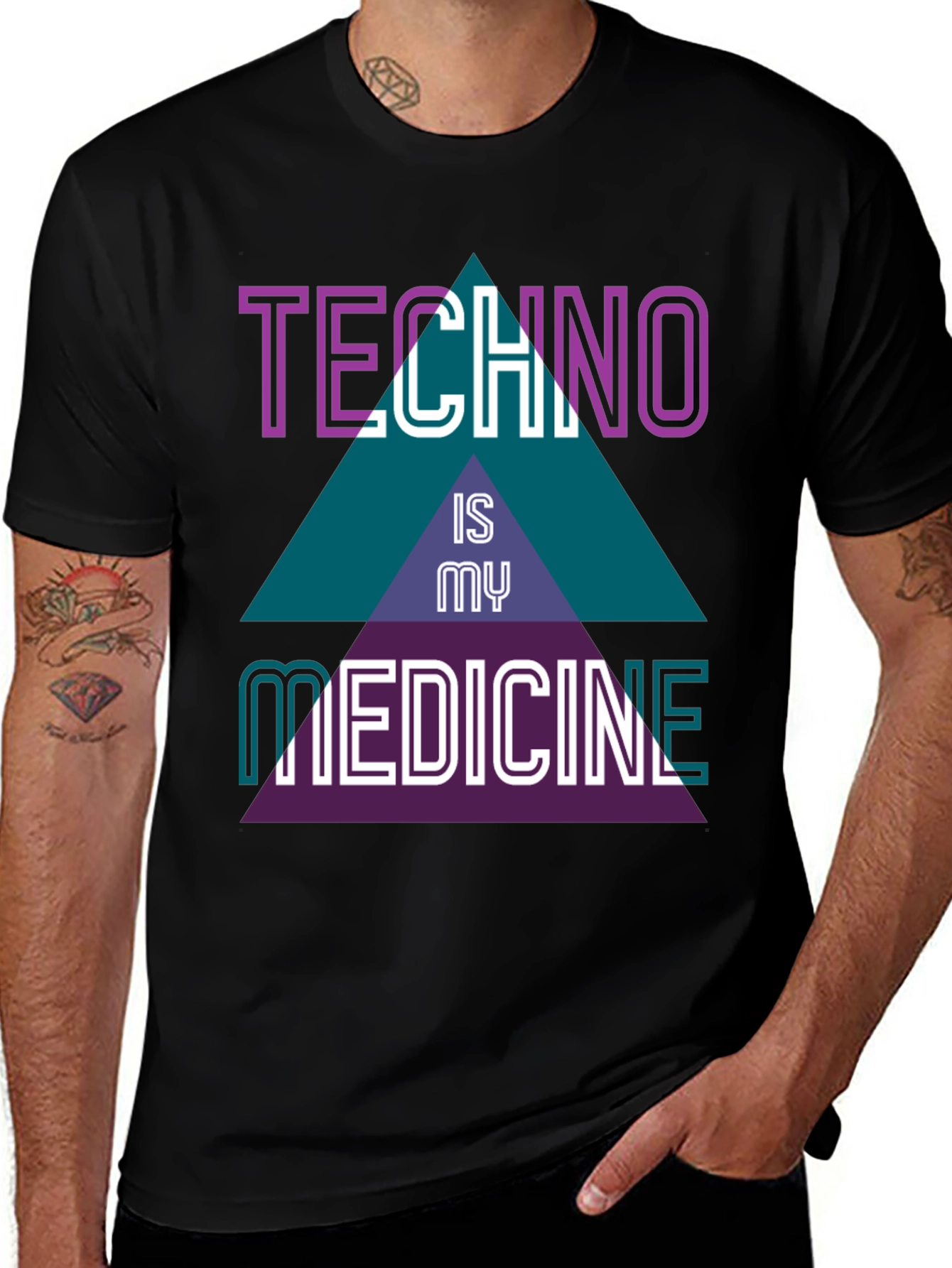 Variant 9 of Techno is My Medicine Graphic Tee