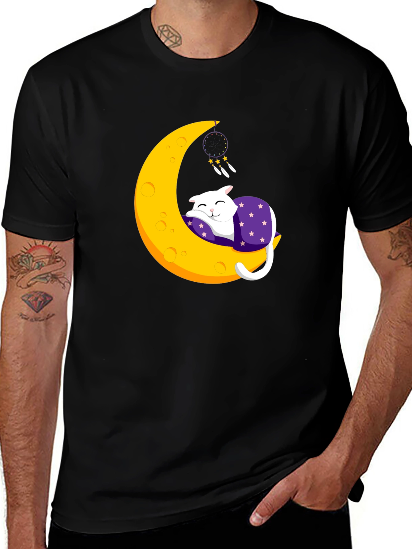 Variant 29 of Cute Cat Moon Dream T-Shirt