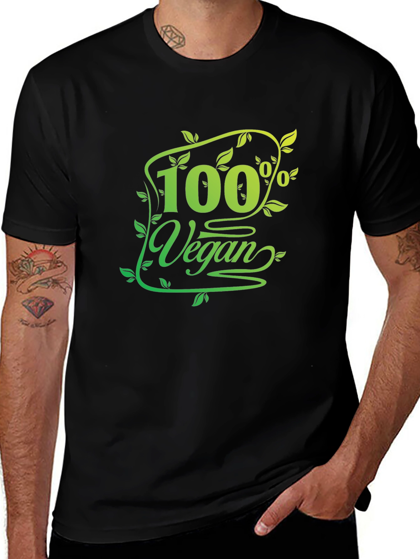 100% Vegan Graphic Tee - Eco-Friendly Fashion