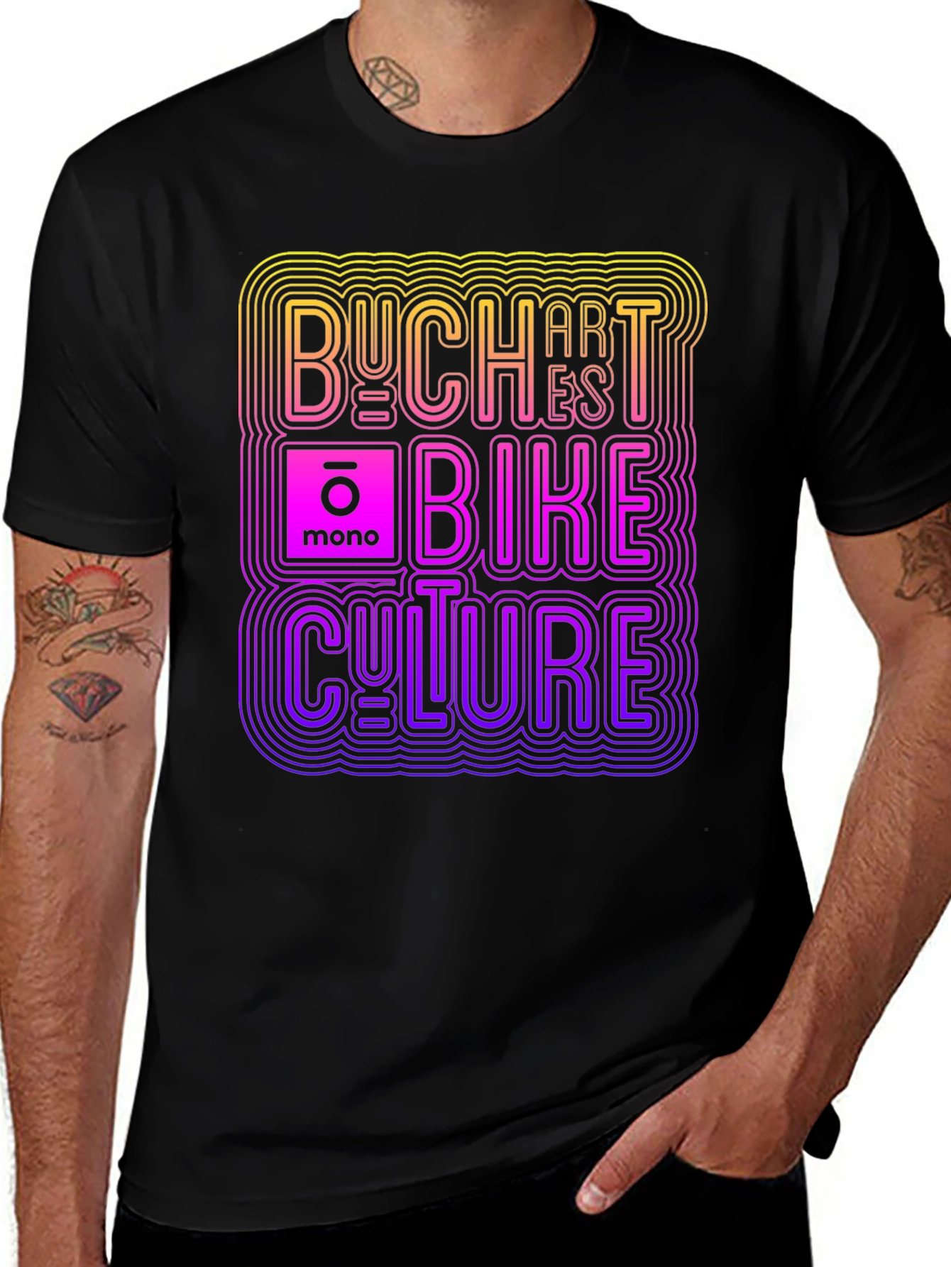 Bucharest Bike Culture Graphic T-Shirt