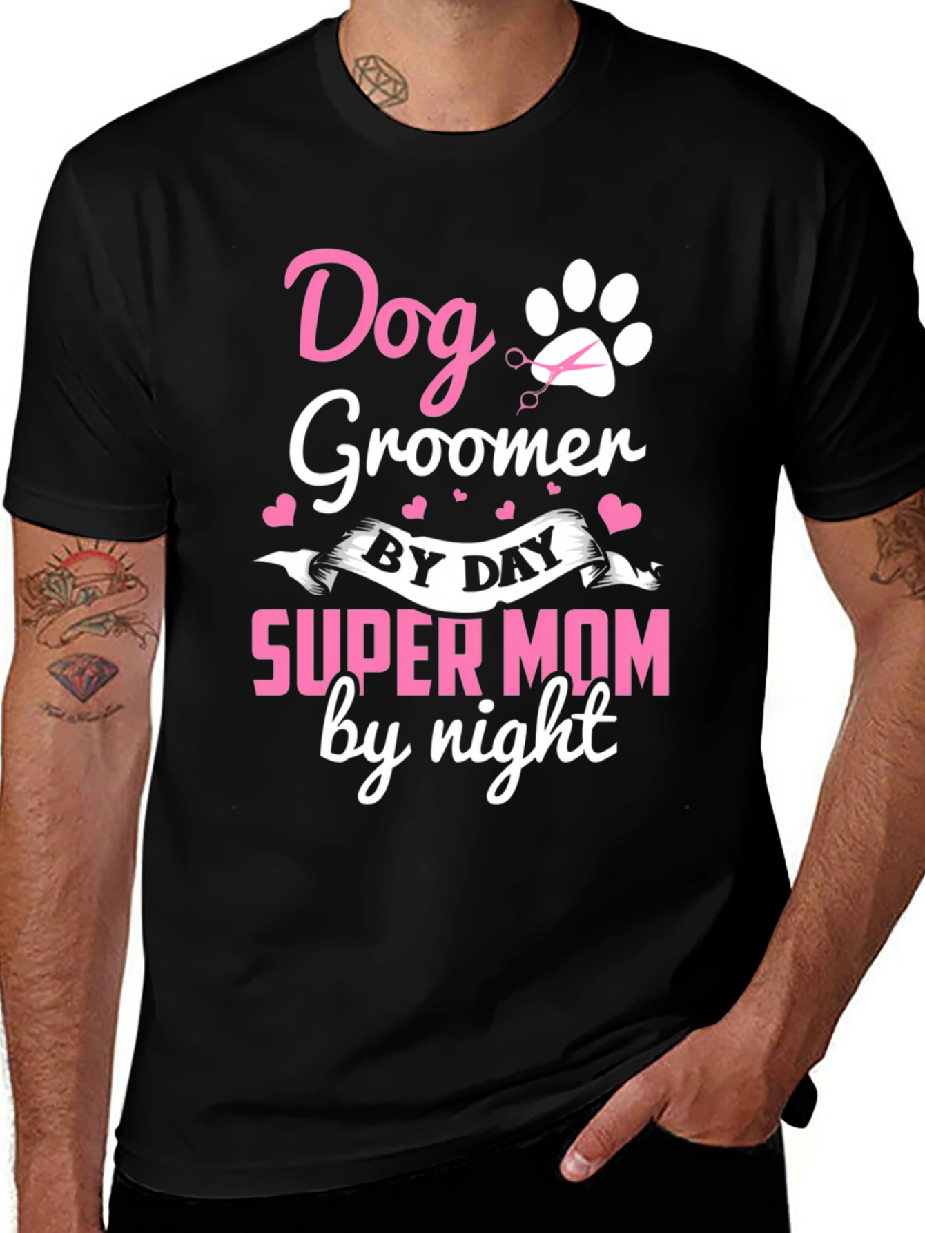 Dog Groomer Super Mom T-Shirt