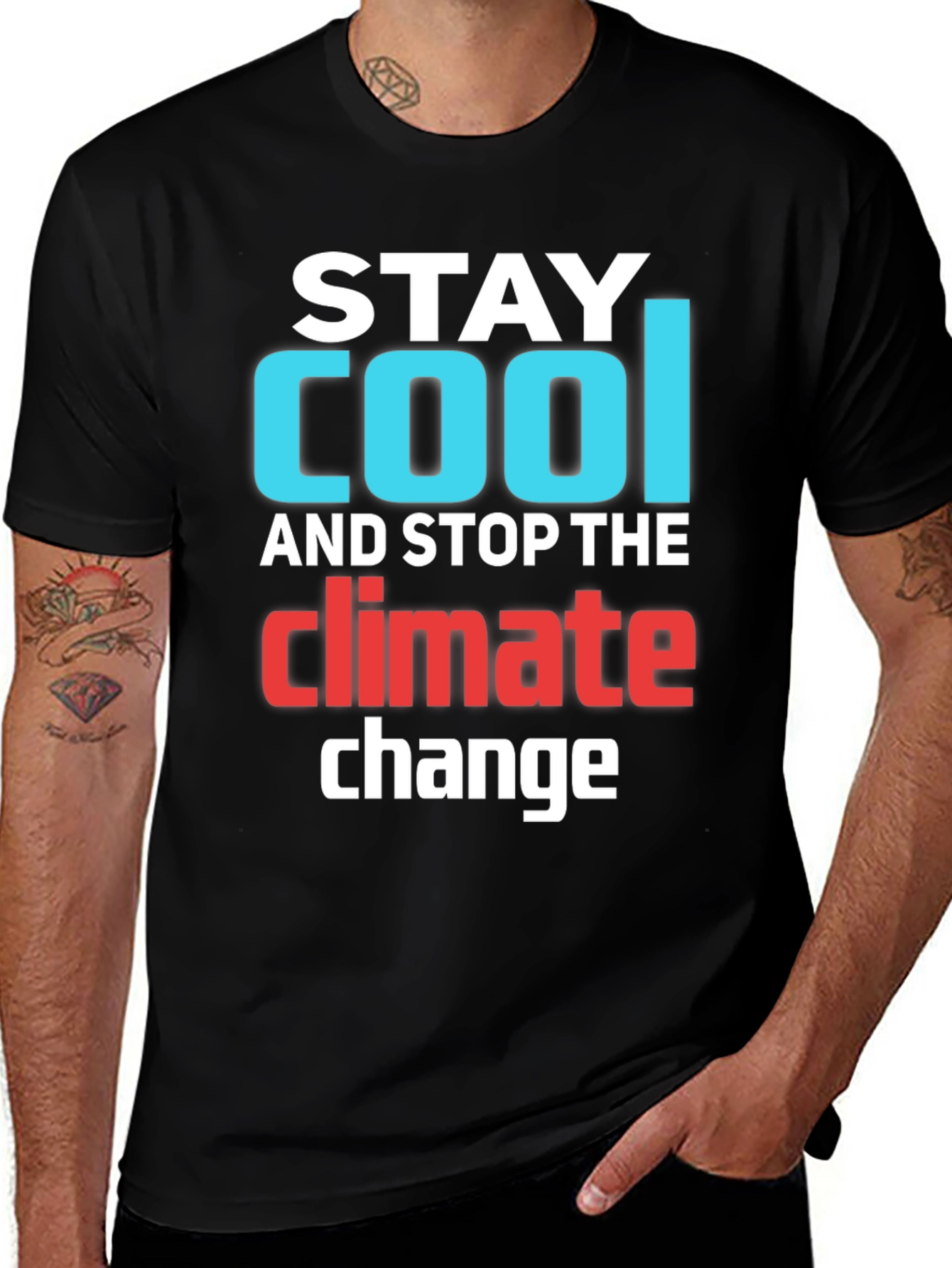 Variant 30 of Stay Cool Climate Change T-Shirt