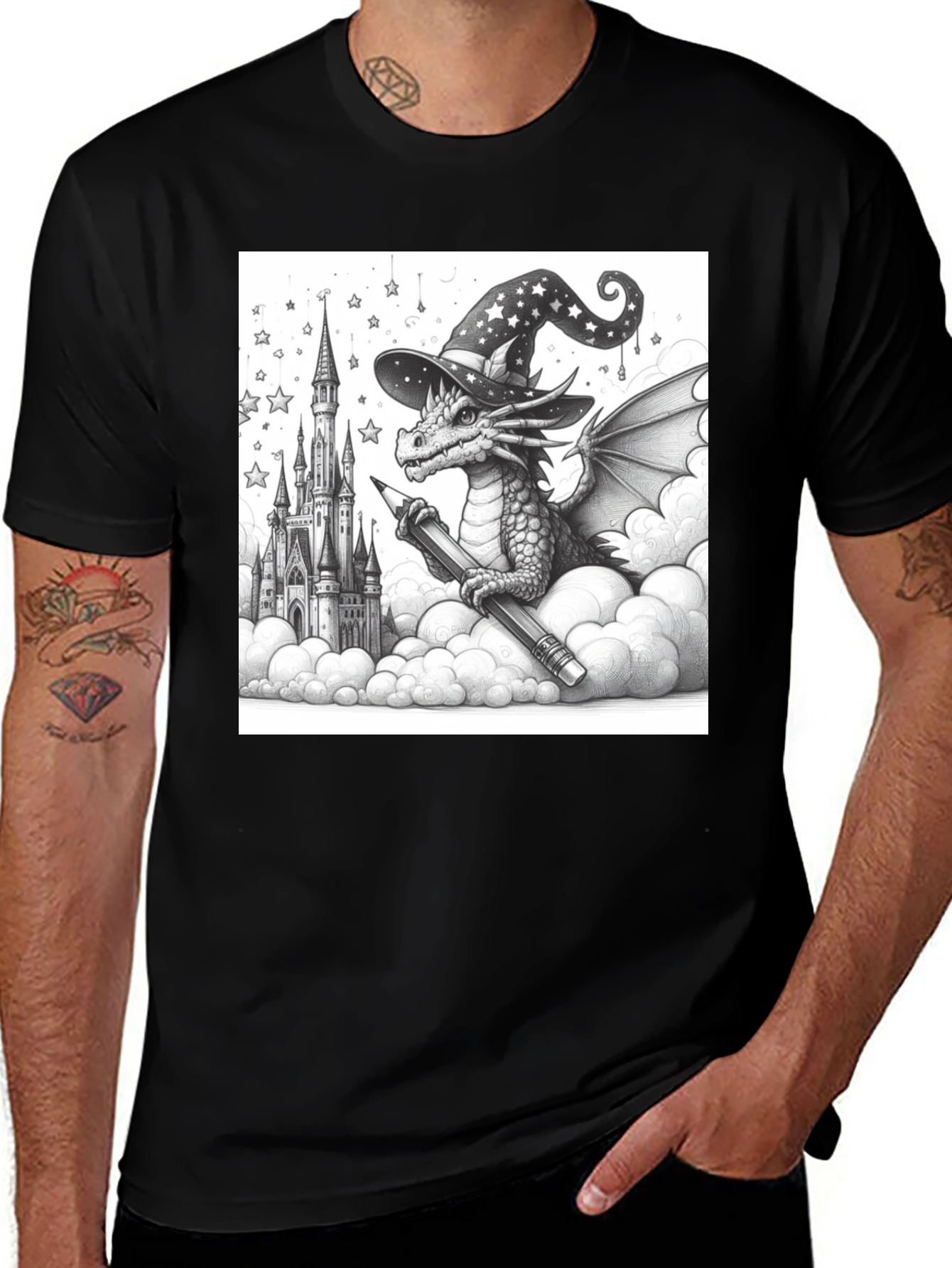 Variant 17 of Dragon Wizard T-Shirt