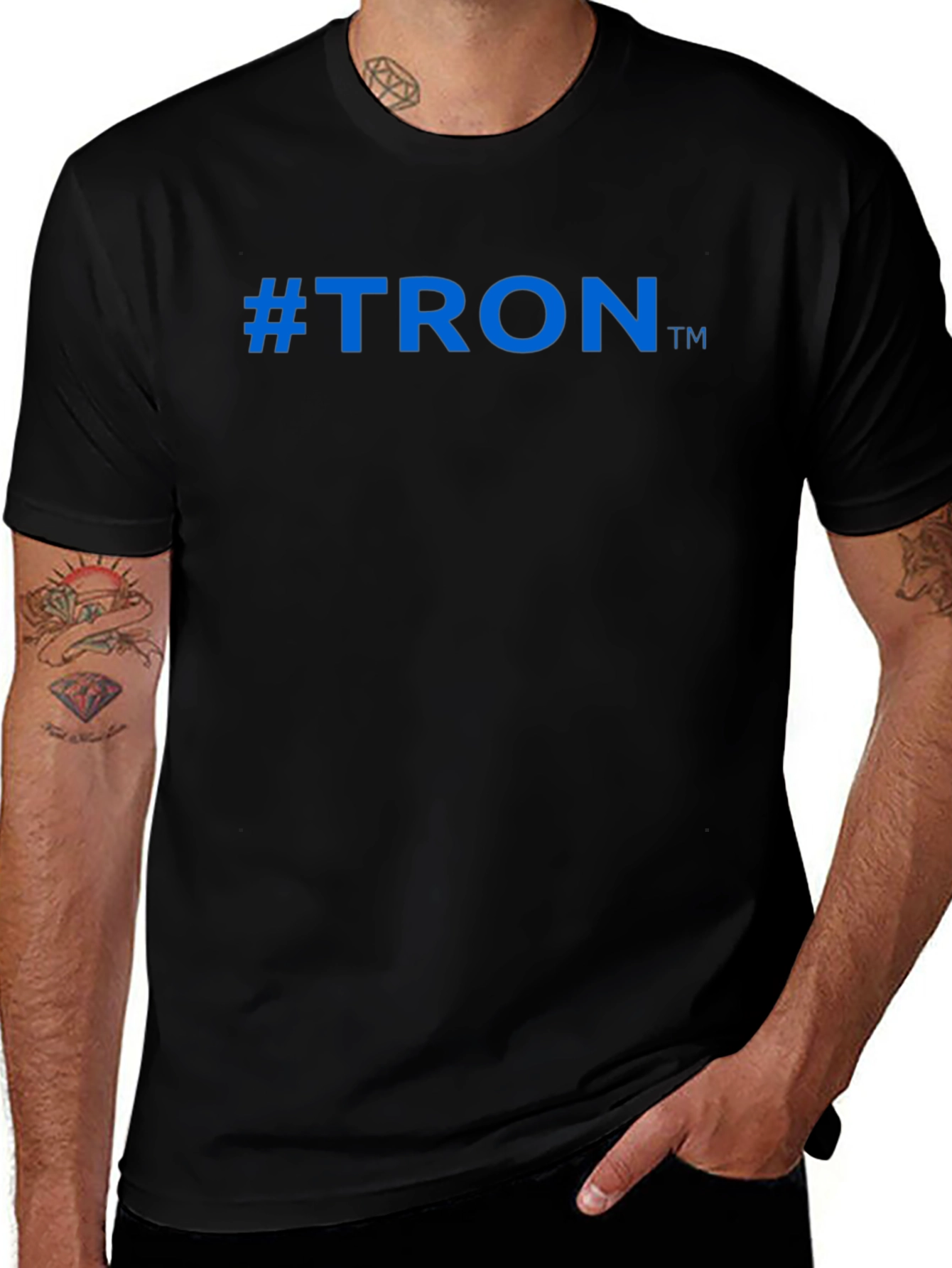 #TRON Black T-Shirt Crypto Blockchain Fashion