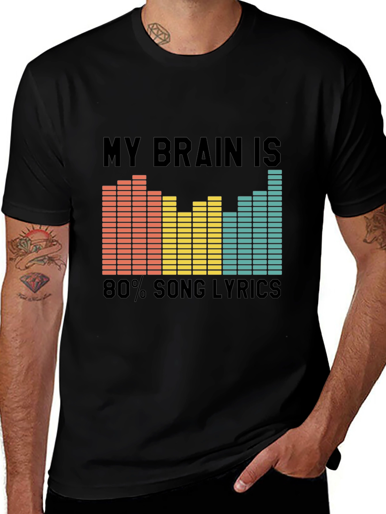 Variant 6 of Brain Song Lyrics T-Shirt