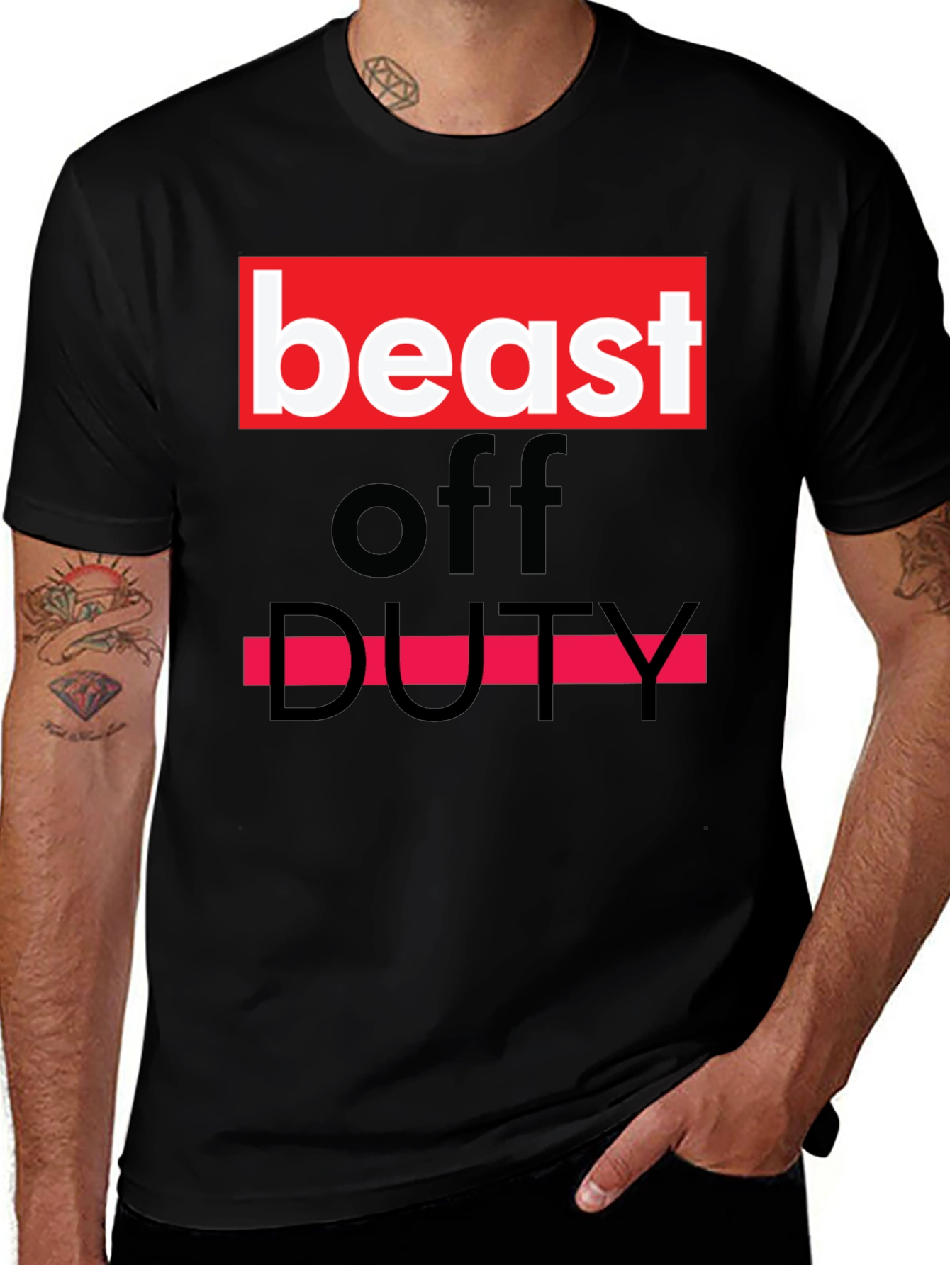 Variant 5 of Beast Off Duty Graphic Tee - Bold Statement T-Shirt