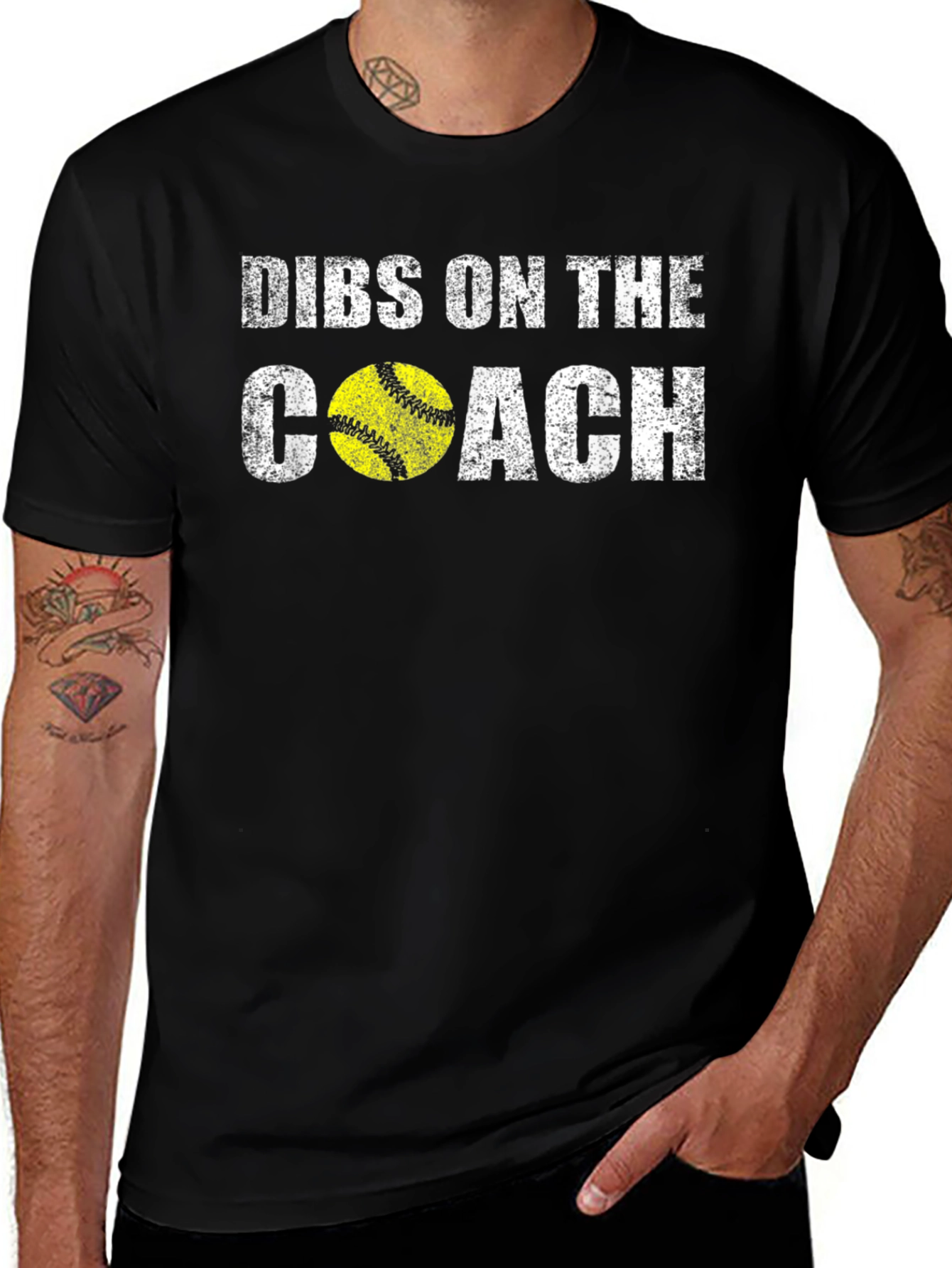 Variant 12 of Dibs on the Coach T-Shirt - Funny Sports Tee