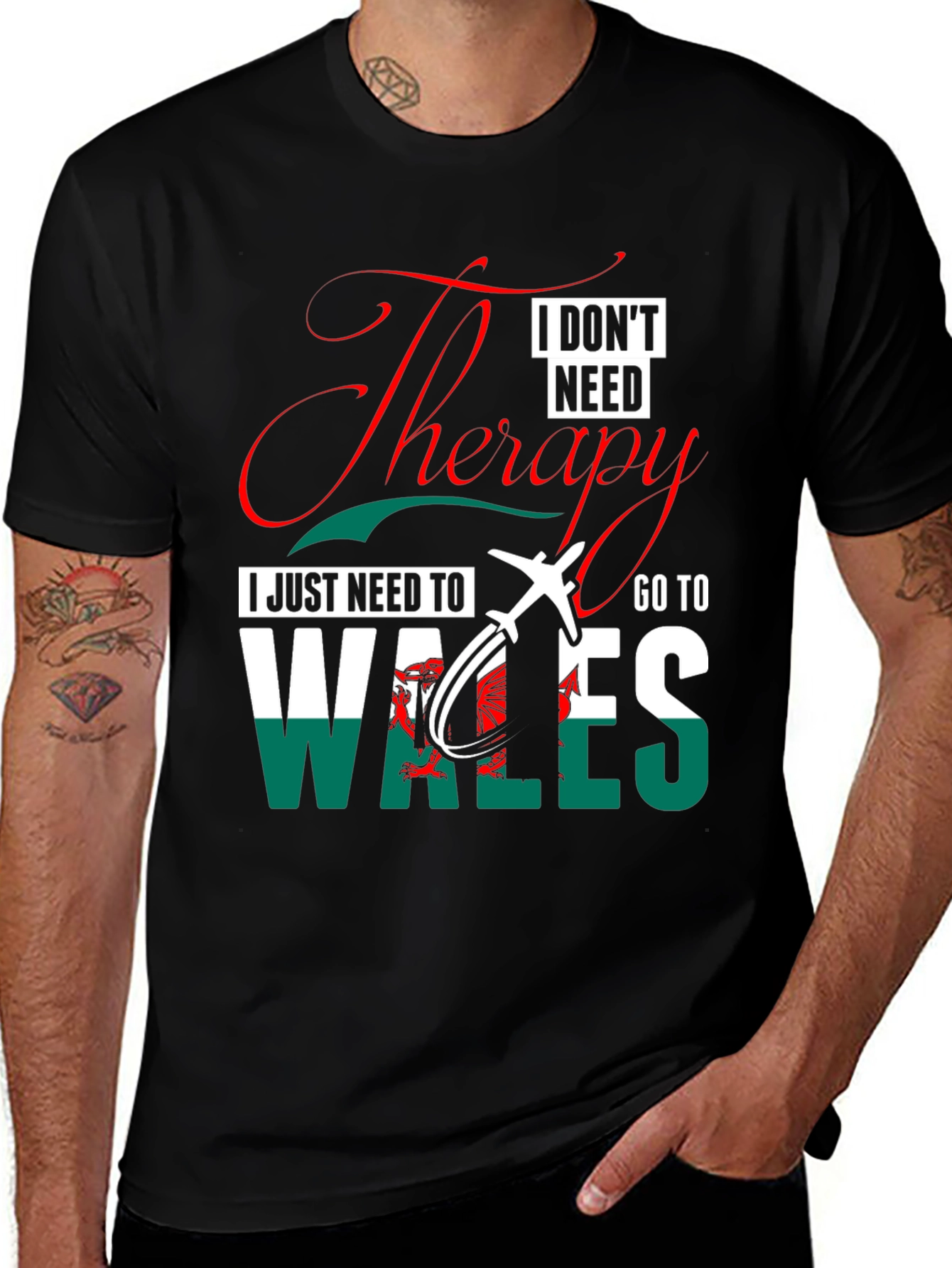 Wales Travel Therapy T-Shirt