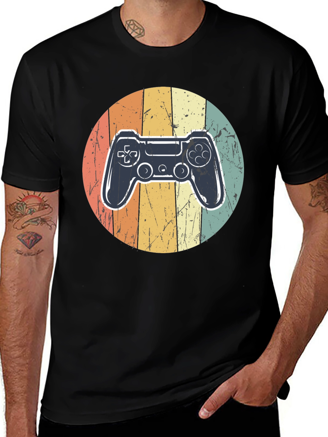 Variant 5 of Retro Gamer T-Shirt - Vintage Controller Design