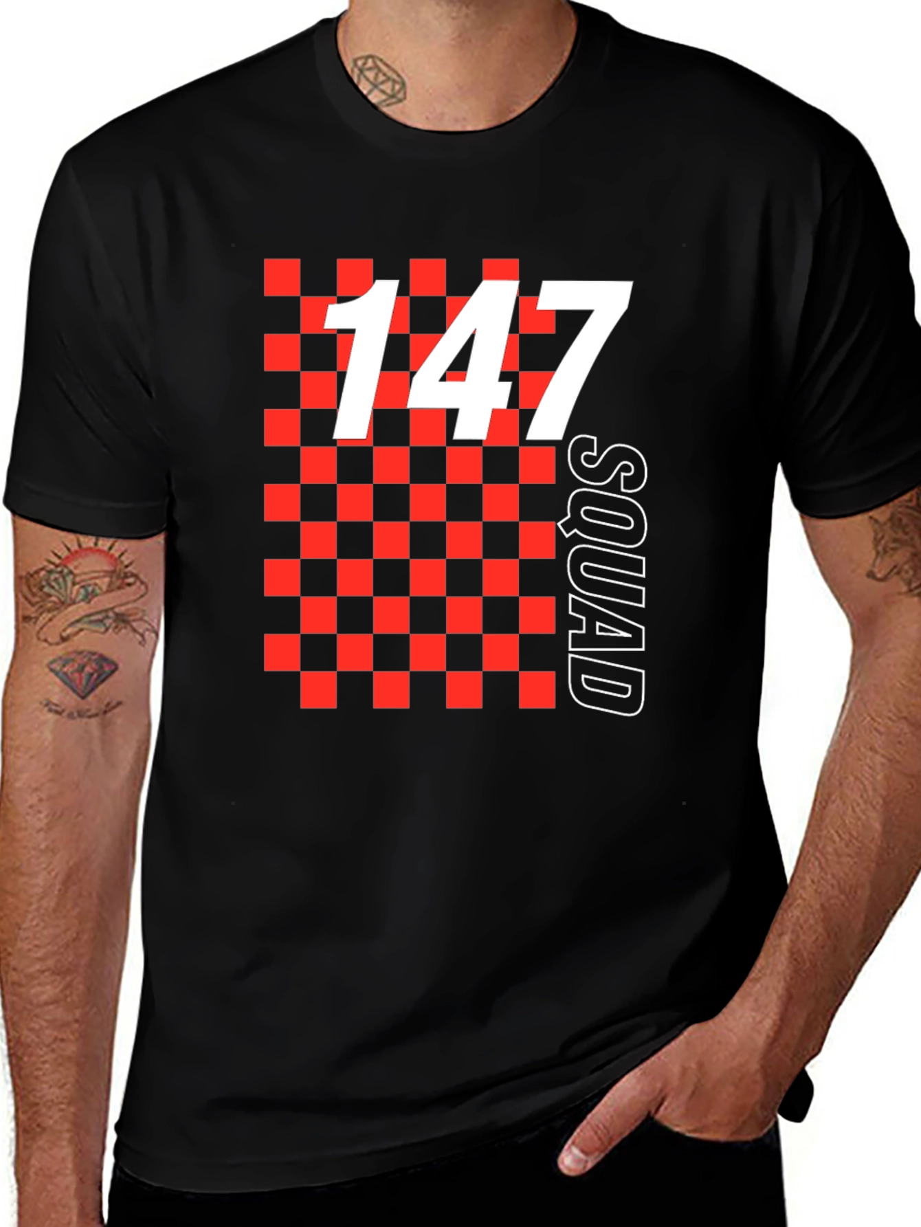 Variant 6 of 147 Squad Graphic Tee - Black T-Shirt