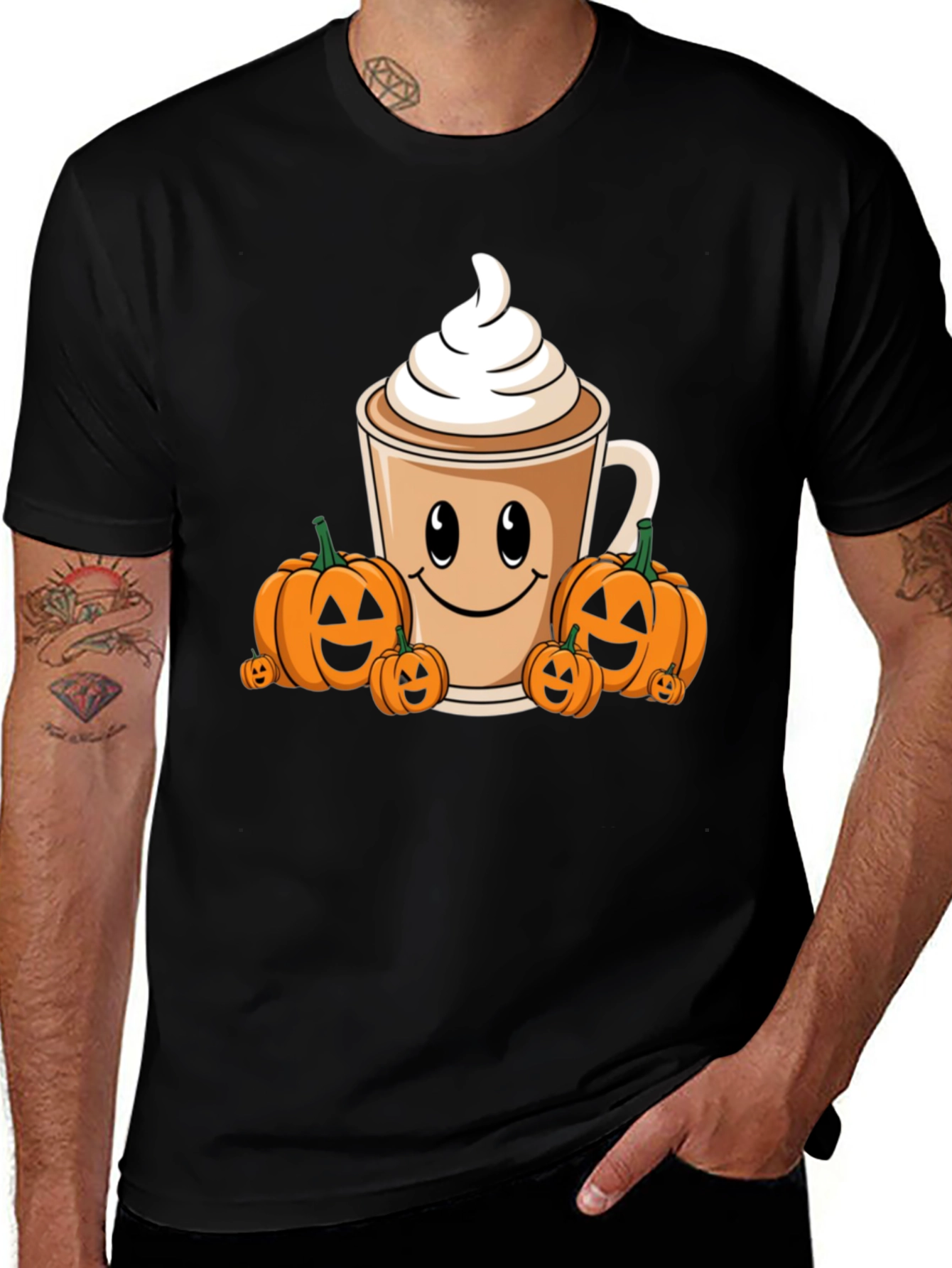 Pumpkin Spice Latte Halloween T-Shirt