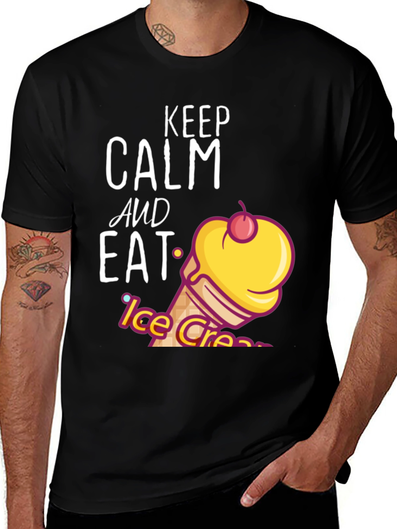 Variant 2 of Keep Calm and Eat Ice Cream T-Shirt