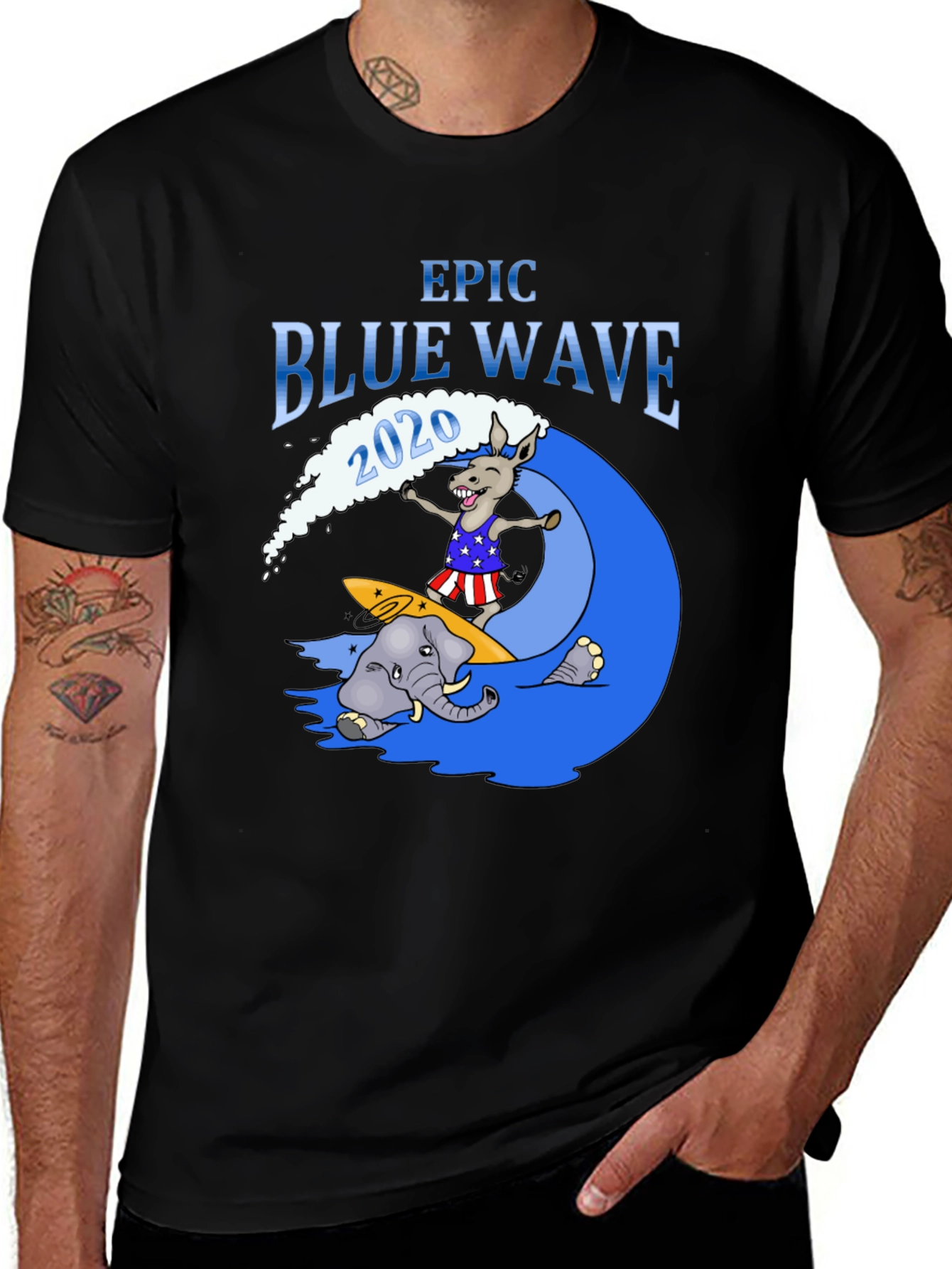 Variant 23 of Epic Blue Wave 2020 Political T-Shirt