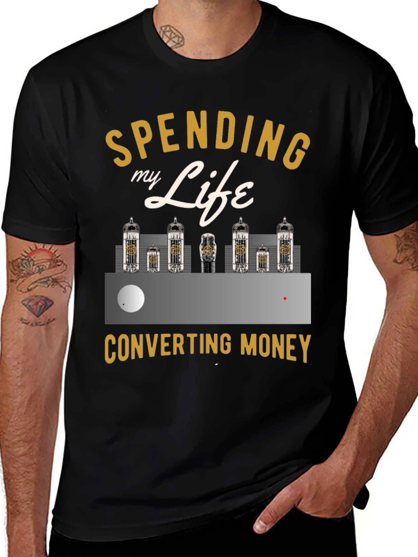Variant 25 of Spending Life Converting Money T-Shirt