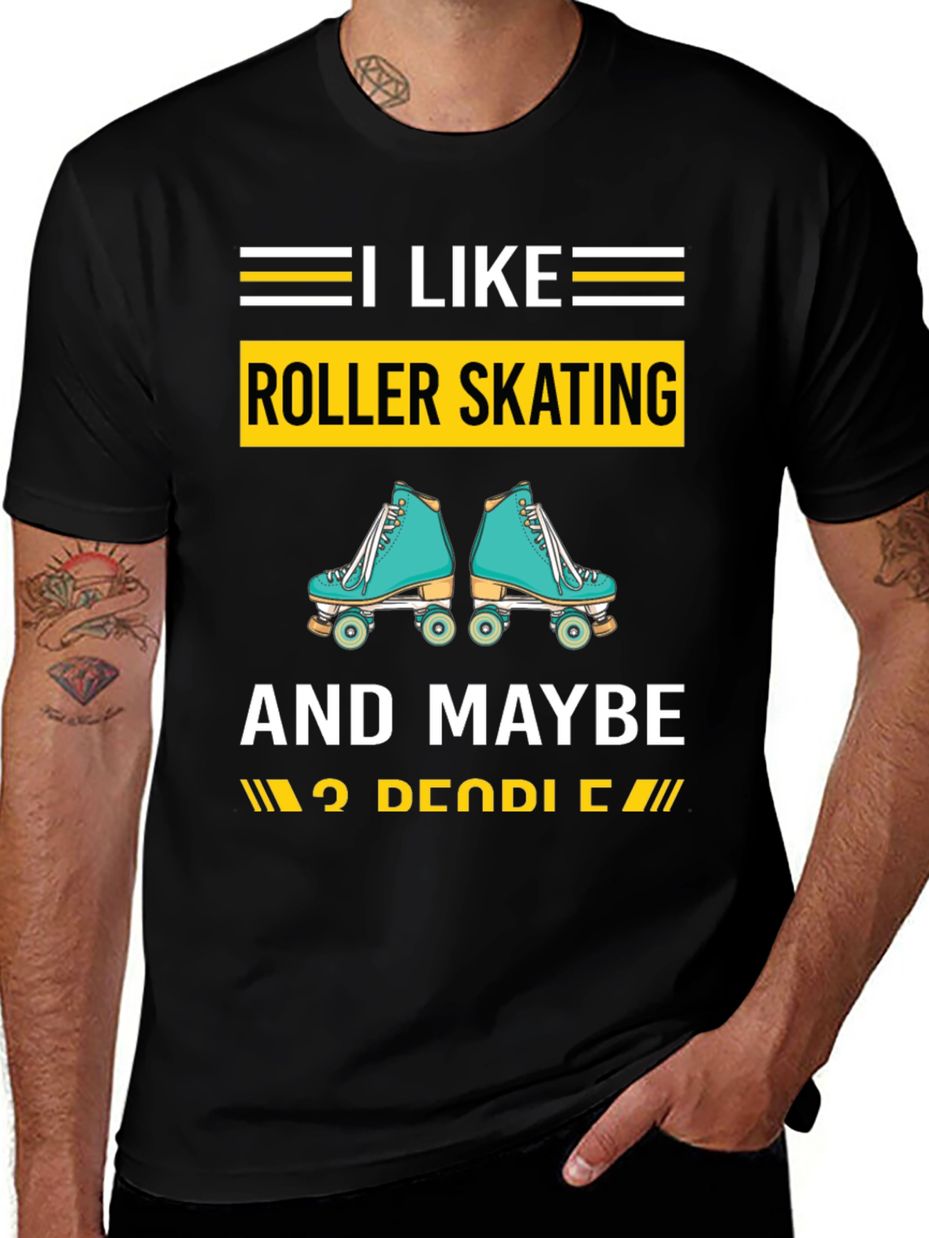 Variant 22 of I Like Roller Skating Graphic Tee