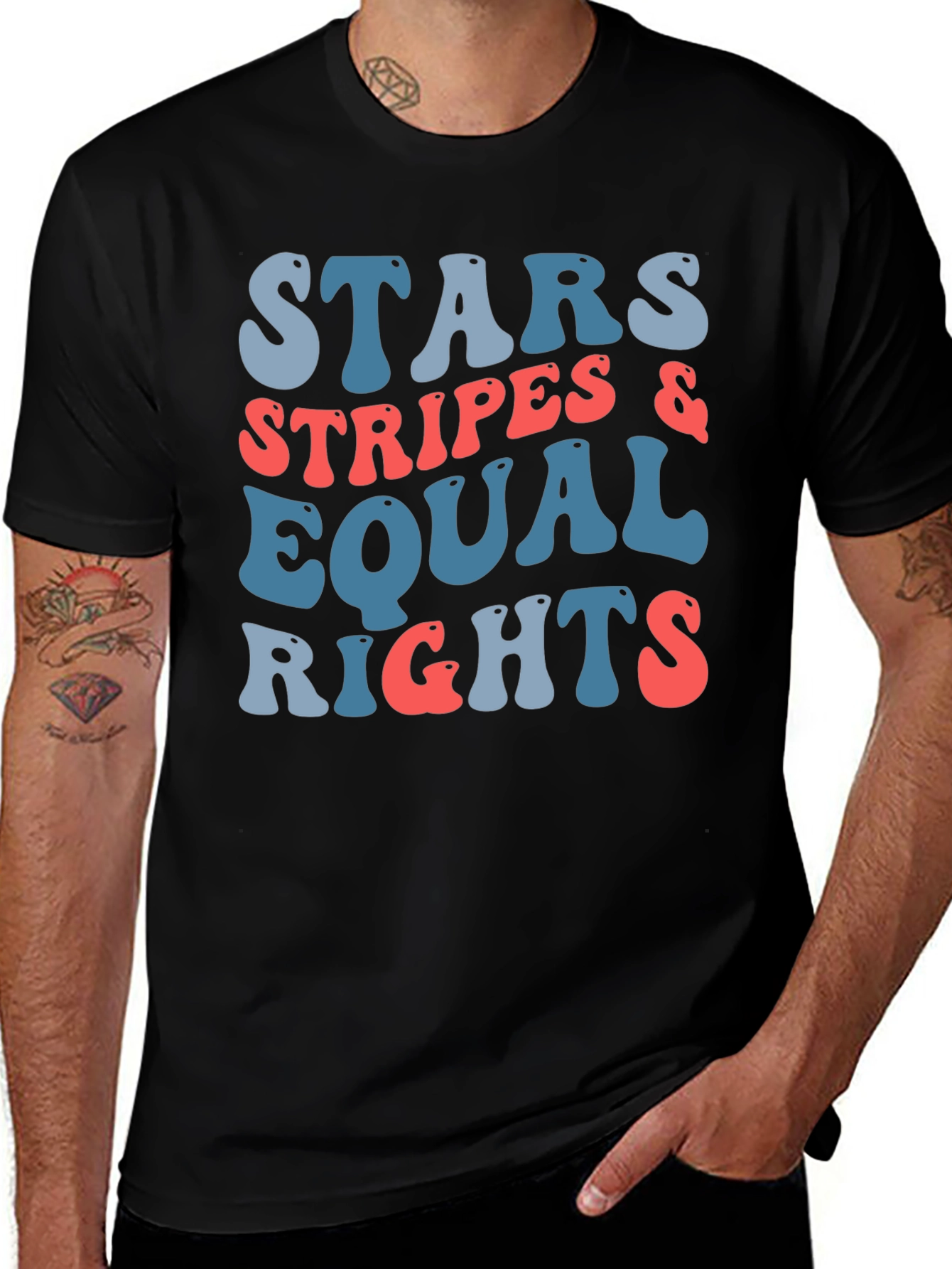 Variant 5 of Stars Stripes & Equal Rights Graphic Tee