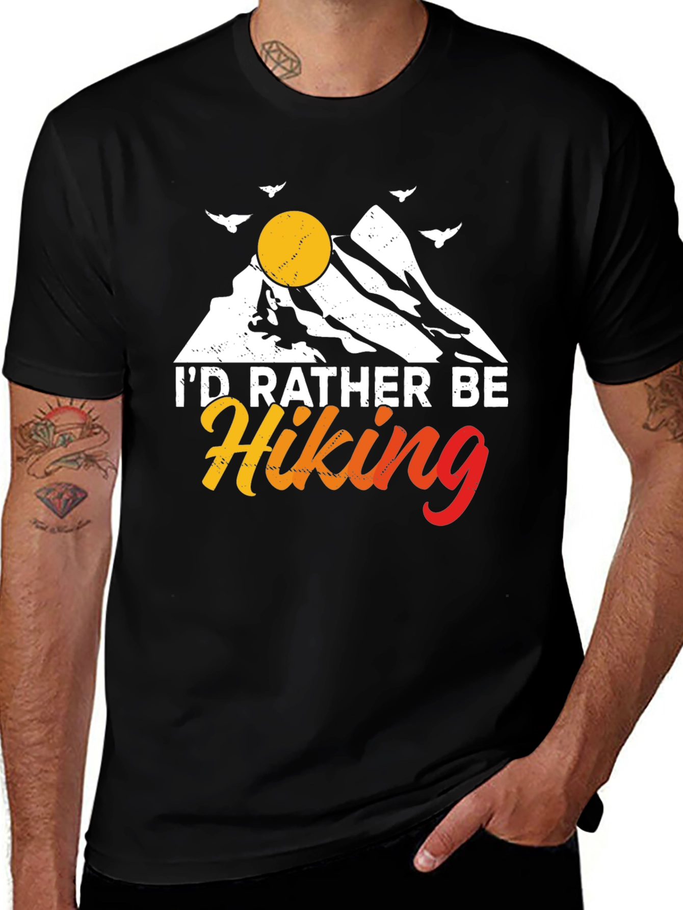 Variant 14 of I'd Rather Be Hiking Graphic T-Shirt