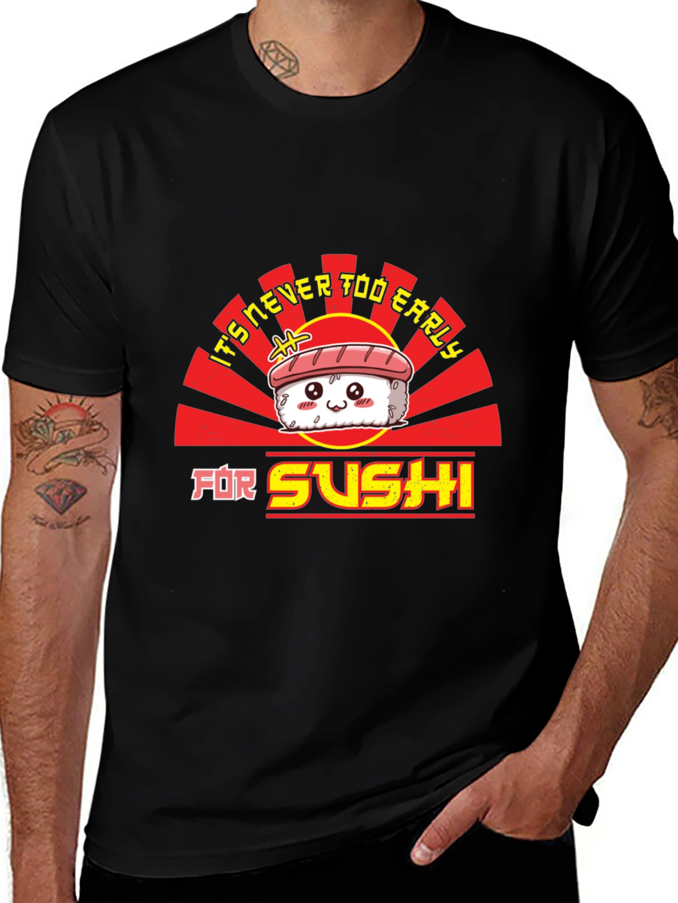 Variant 6 of Sushi Lover T-Shirt - Never Too Early Funny Tee