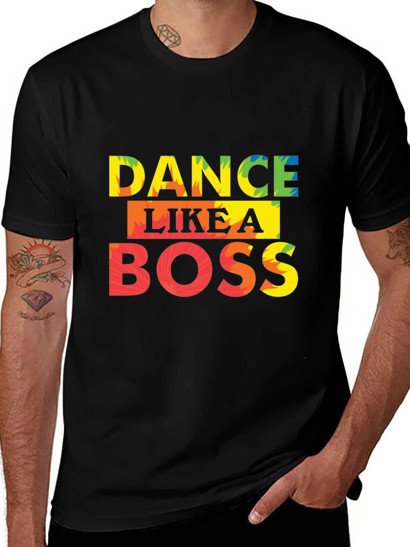 Variant 15 of Dance Like a Boss Graphic Tee - Black