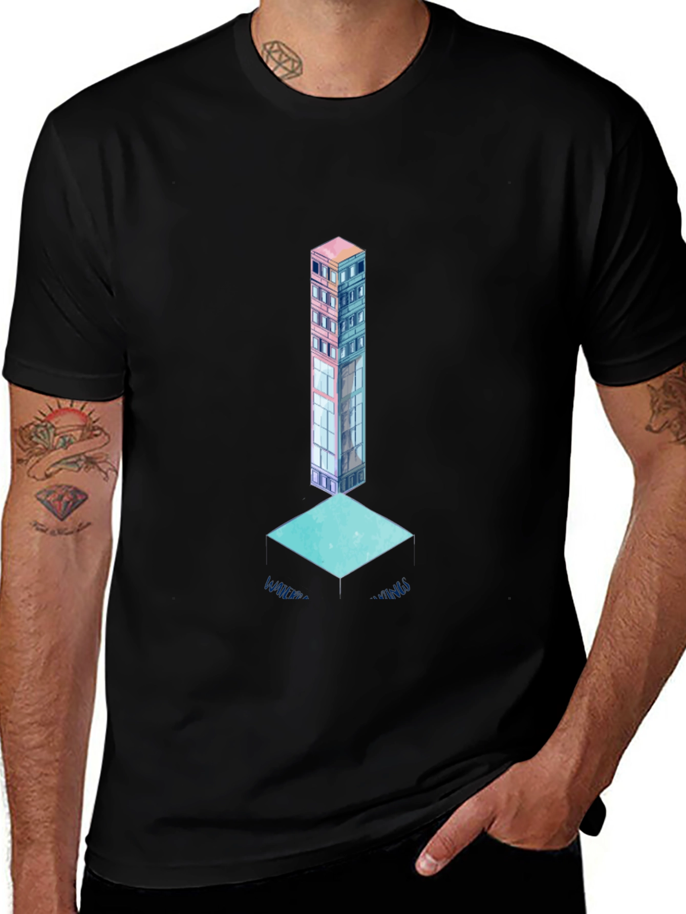 Variant 15 of Abstract Building Graphic Tee