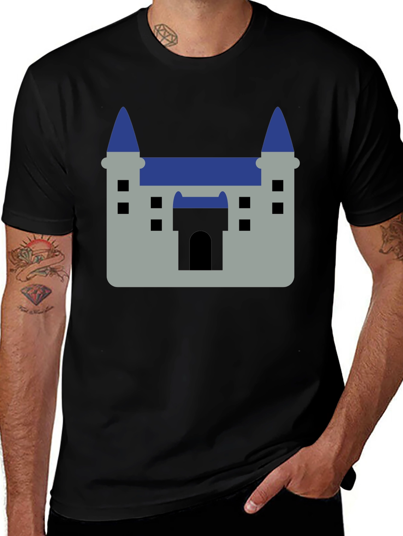 Variant 26 of Castle Graphic Black T-Shirt